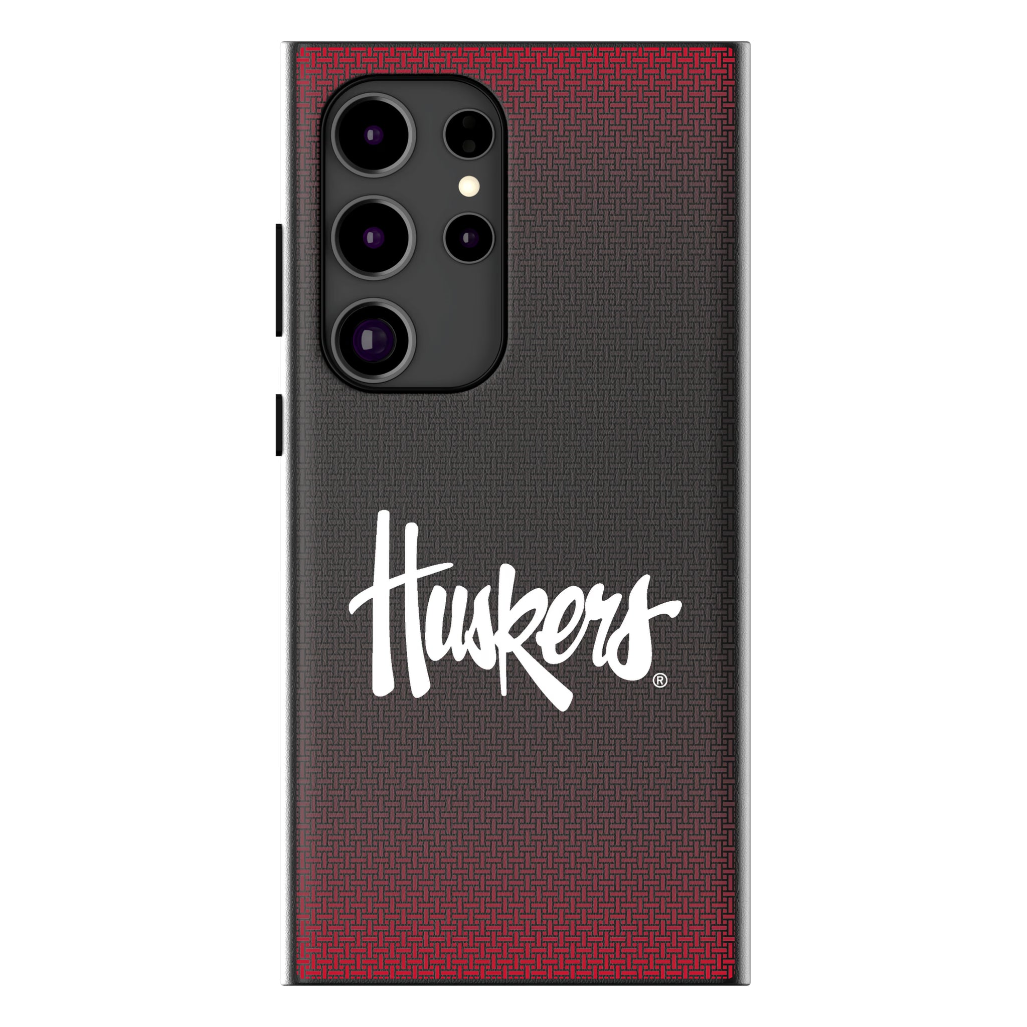 University of Nebraska Huskers Linen Galaxy MagSafe Compatible Phone Case for Samsung Galaxy