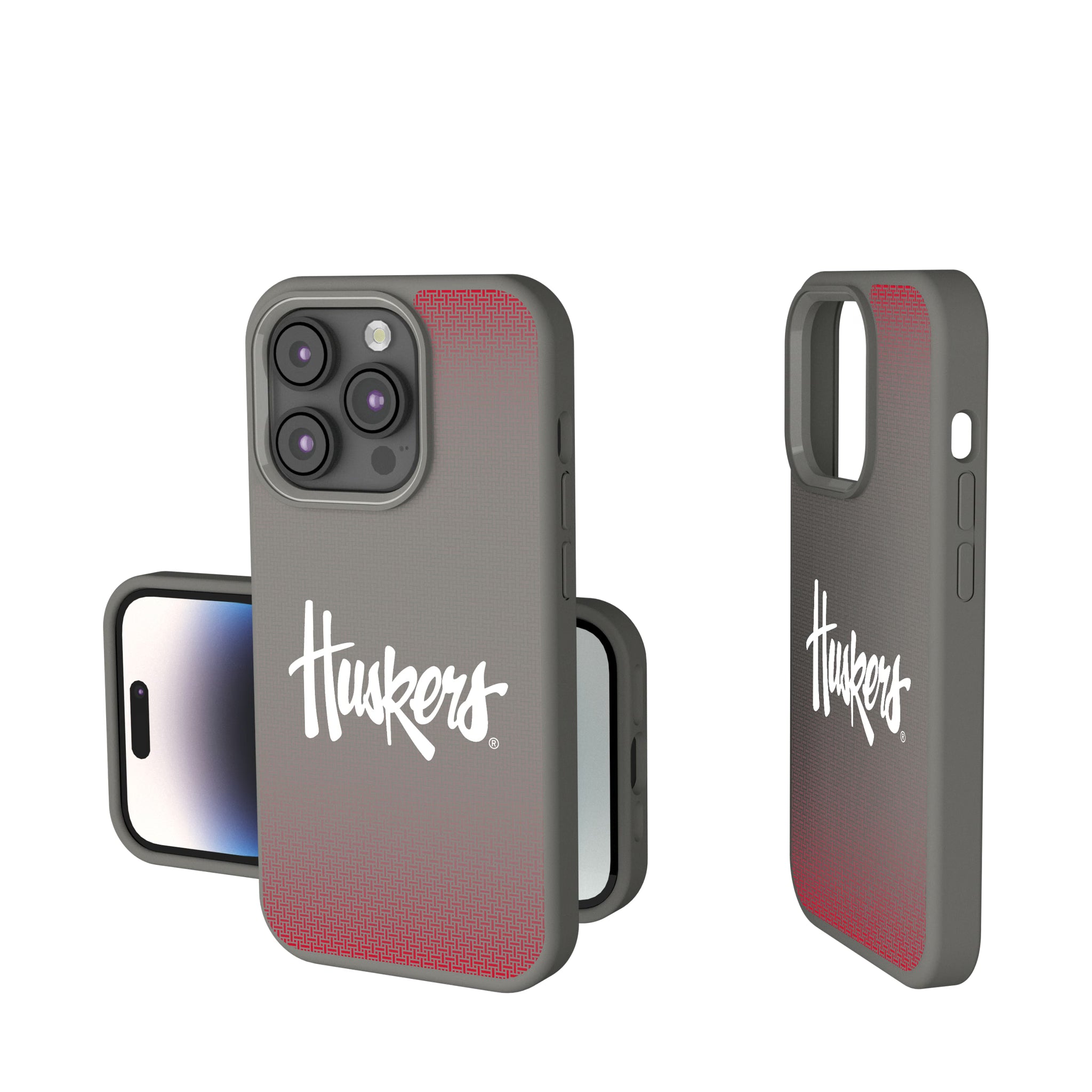University of Nebraska Huskers Linen iPhone Soft Touch Phone Case for Apple iPhone