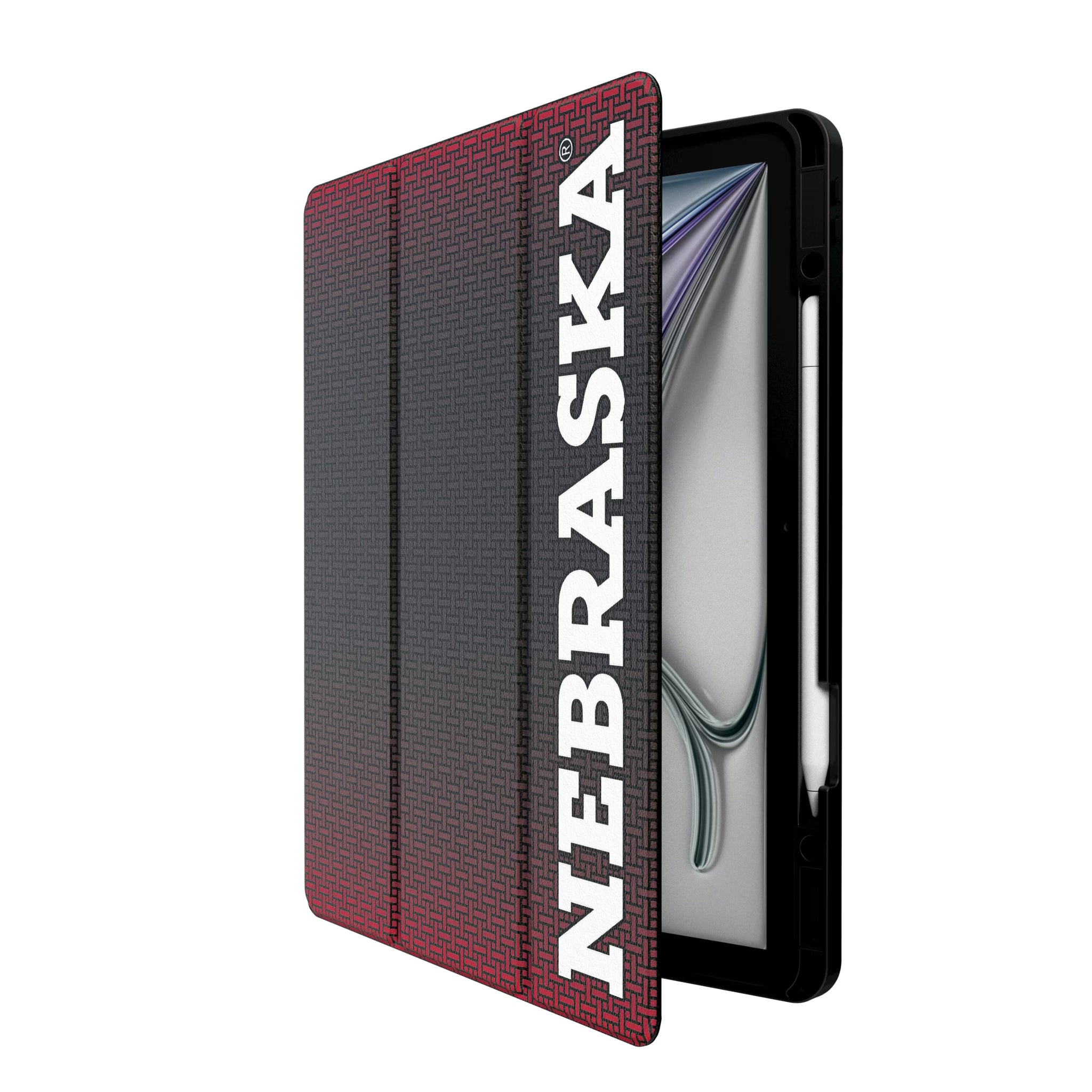 University of Nebraska Huskers Linen iPad Tablet Case for Apple iPad