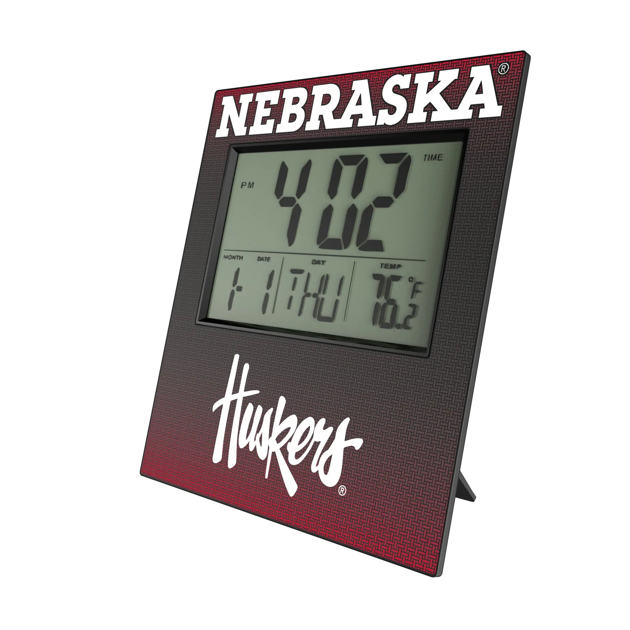 University of Nebraska Huskers Linen Wall Clock