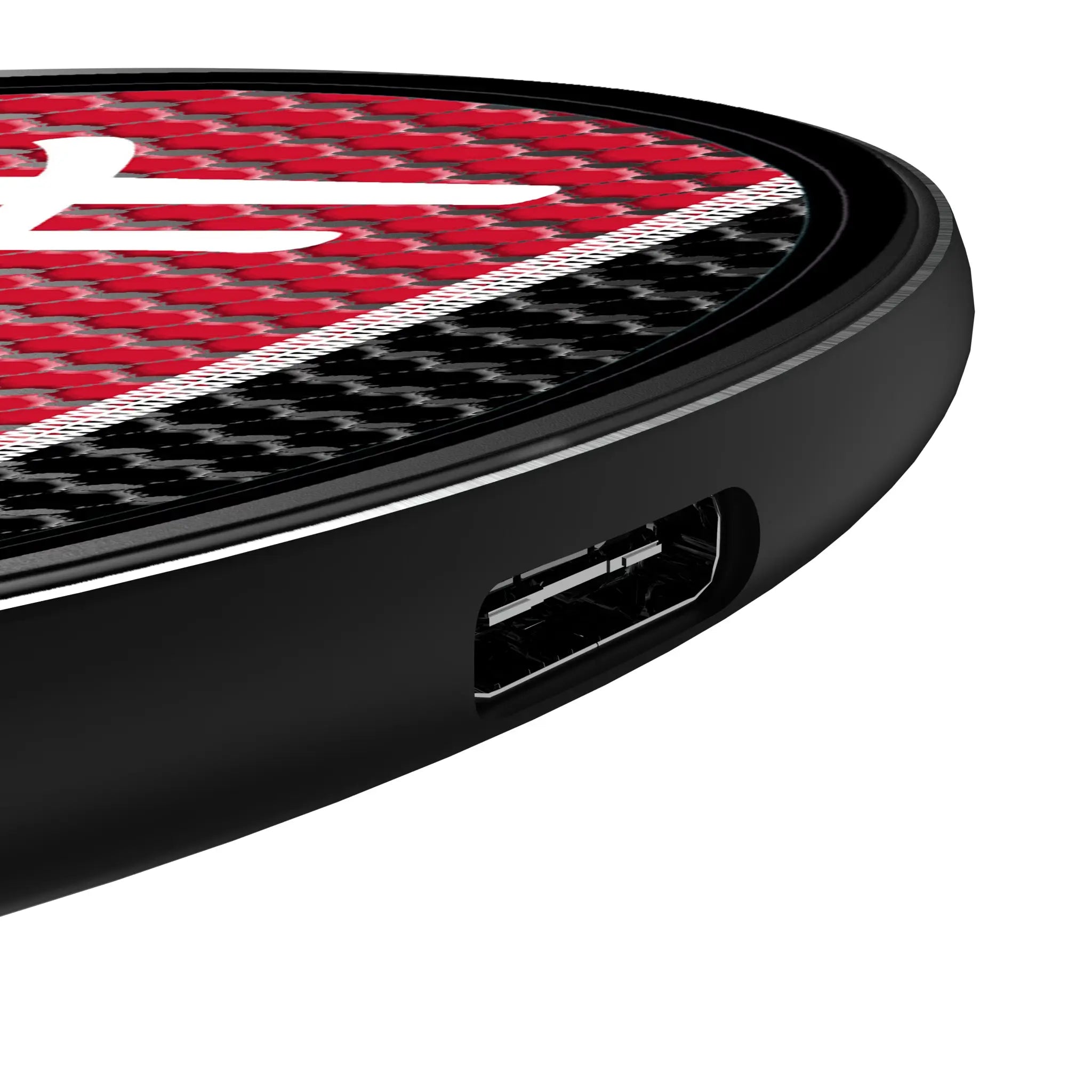 University of Nebraska Huskers Mesh 15-Watt Wireless Charger - Detail