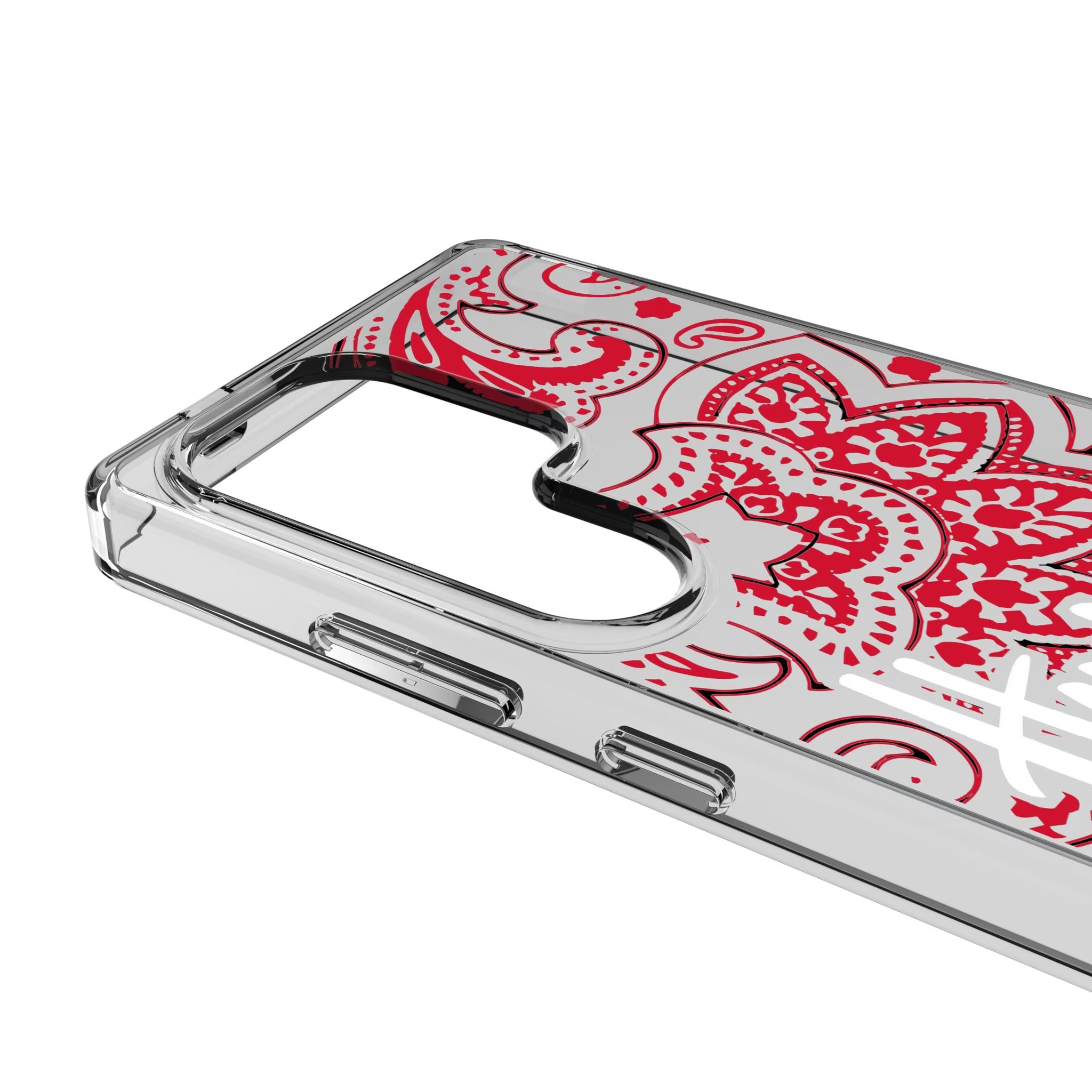 University of Nebraska Huskers Paisley Galaxy Clear Phone Case for Samsung Galaxy - Detail