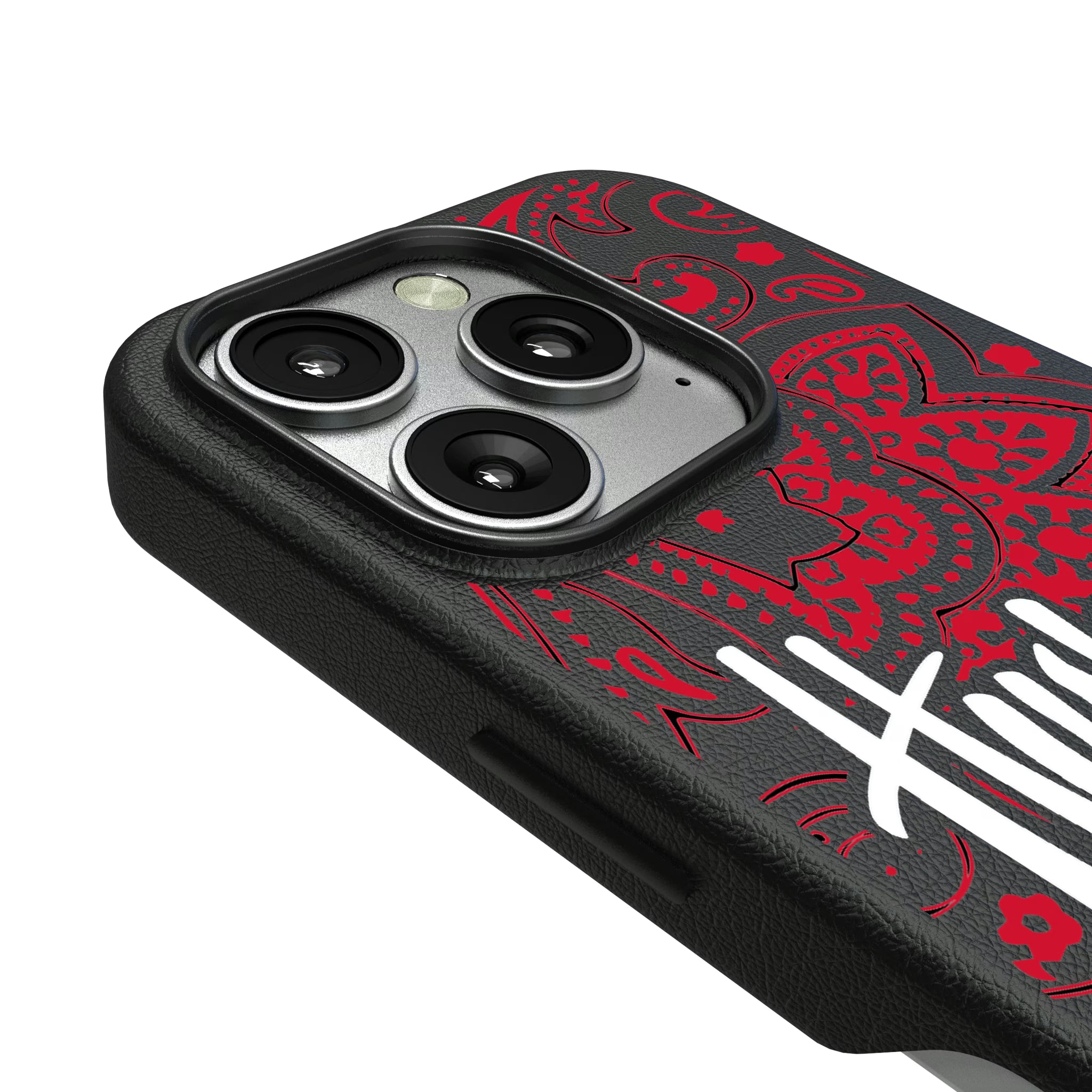 University of Nebraska Huskers Paisley iPhone MagSafe Compatible Phone Case for Apple iPhone - Detail