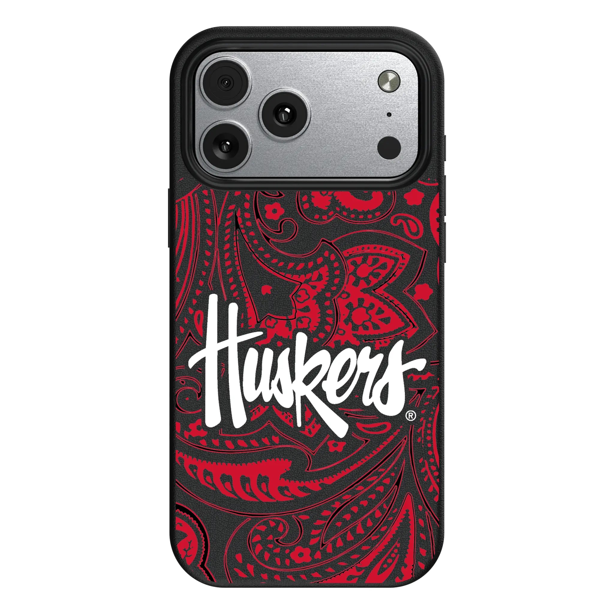 University of Nebraska Huskers Paisley iPhone MagSafe Compatible Phone Case for Apple iPhone#Device_iPhone 17 Pro Max