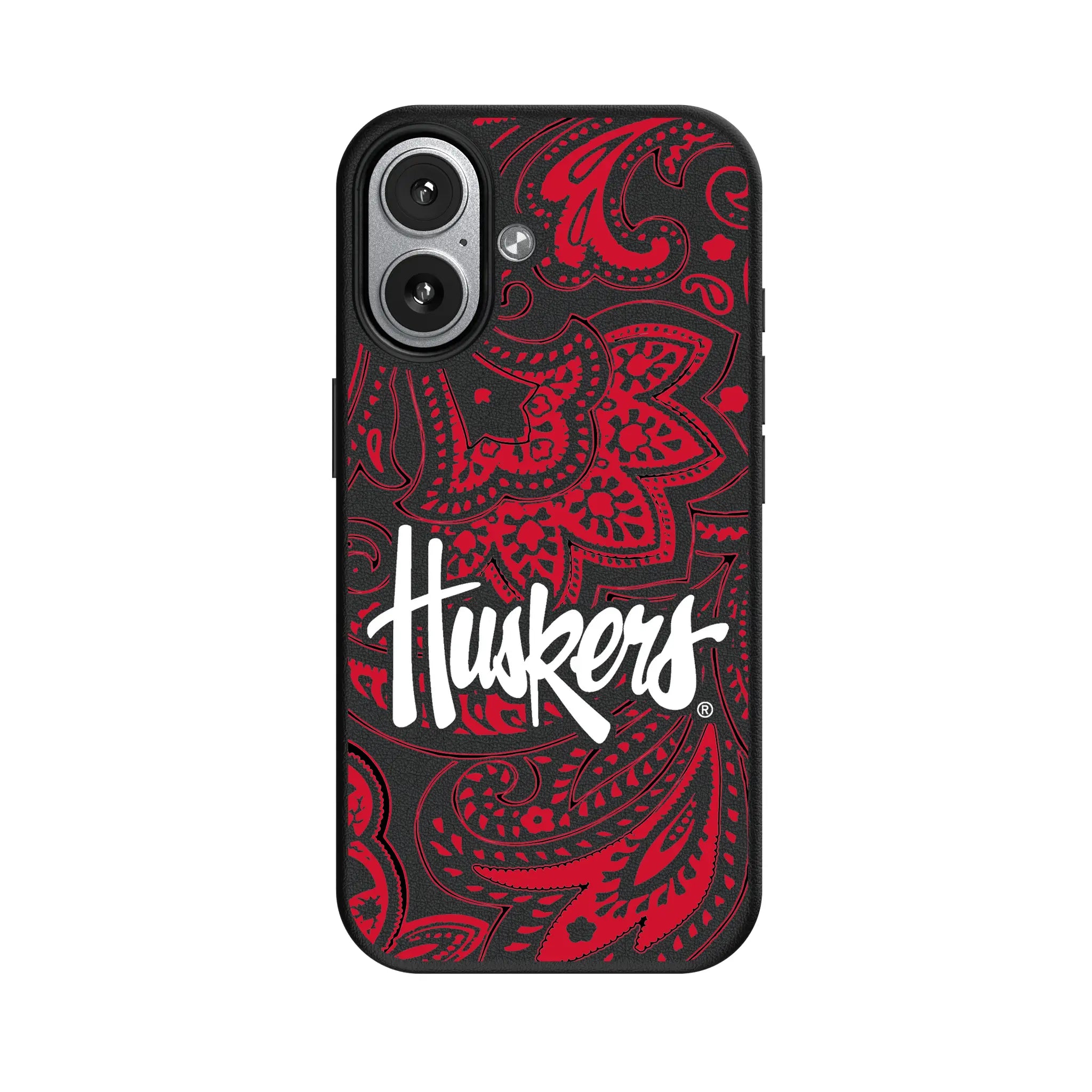 University of Nebraska Huskers Paisley iPhone MagSafe Compatible Phone Case for Apple iPhone#Device_iPhone 17