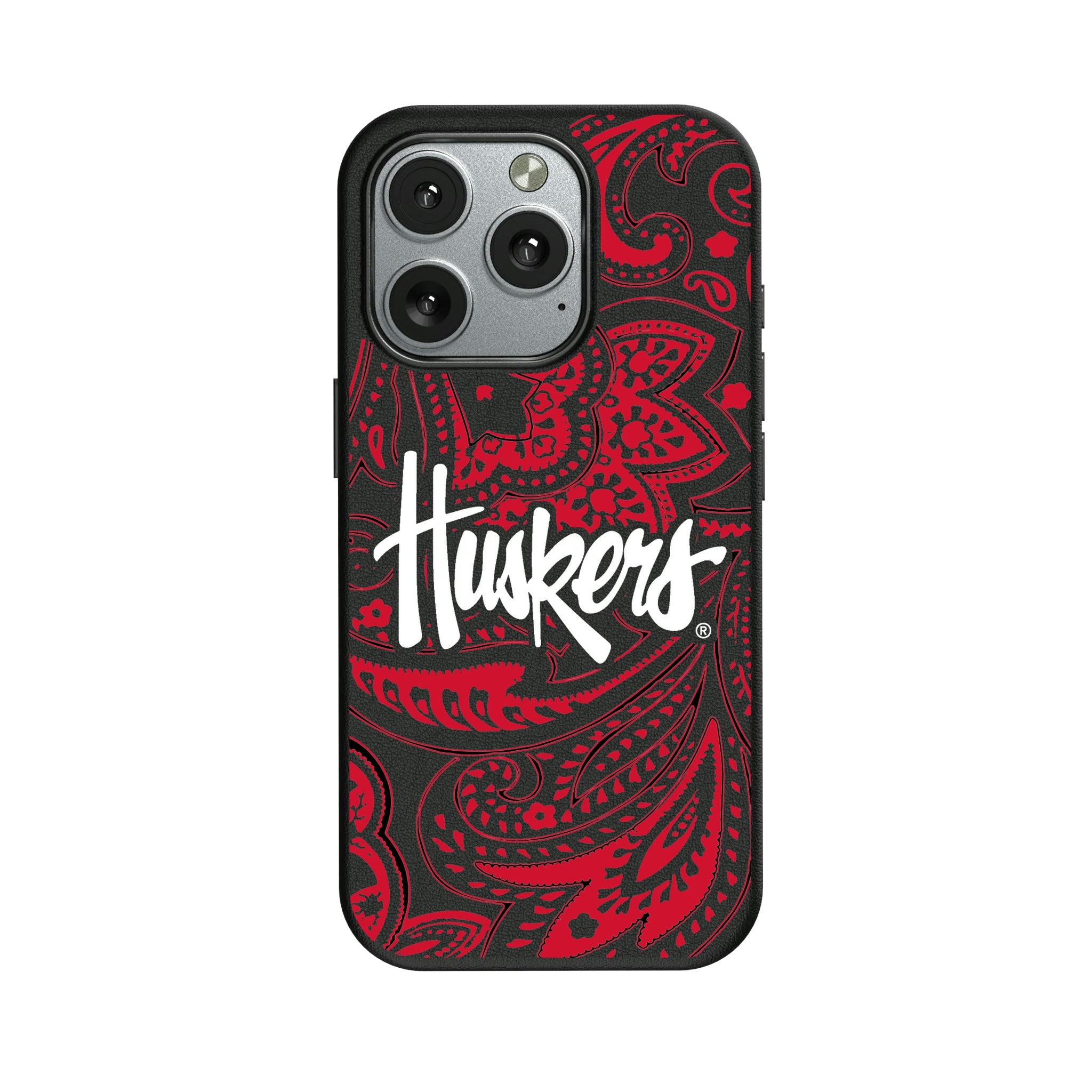 University of Nebraska Huskers Paisley iPhone MagSafe Compatible Phone Case for Apple iPhone