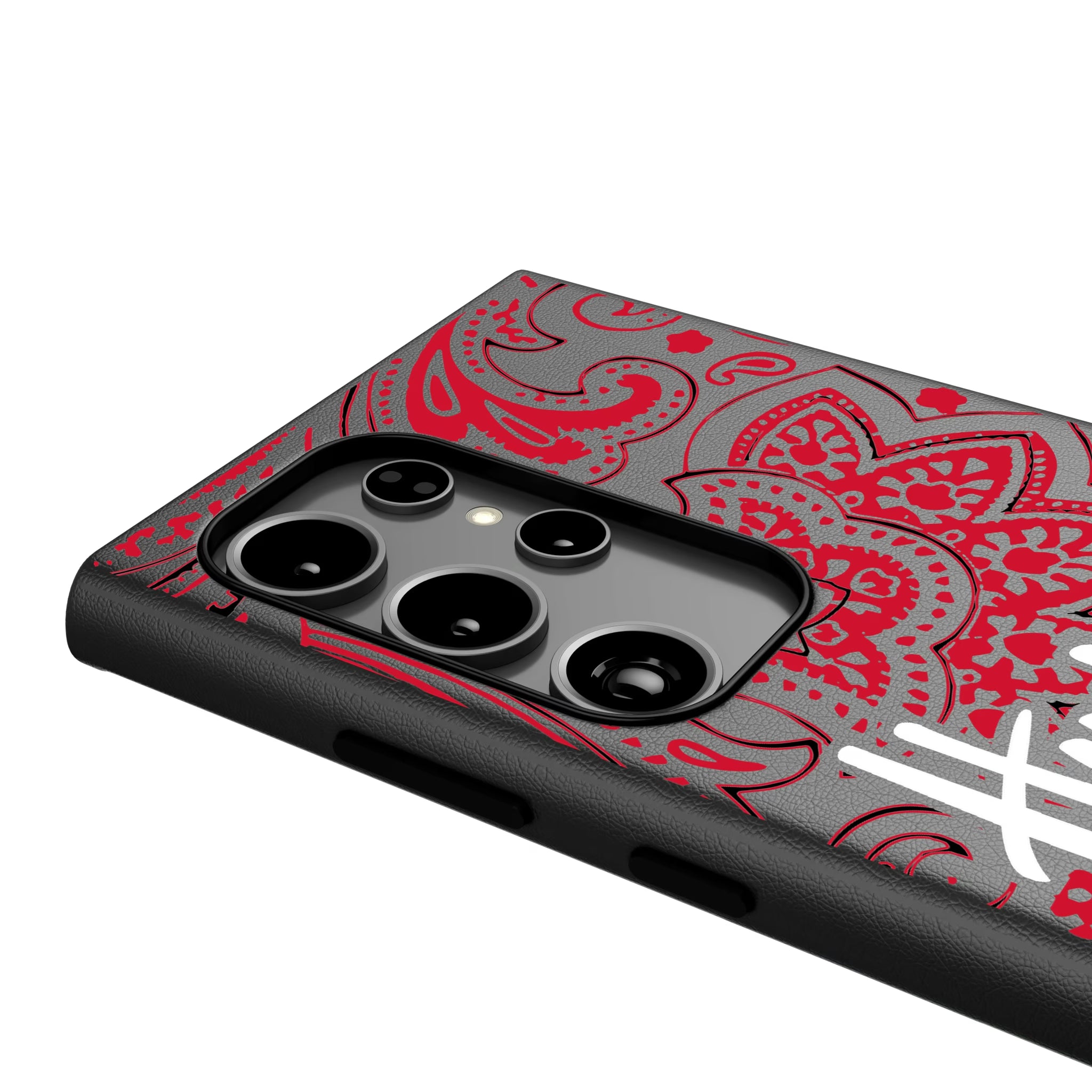 University of Nebraska Huskers Paisley Galaxy MagSafe Compatible Phone Case for Samsung Galaxy - Detail