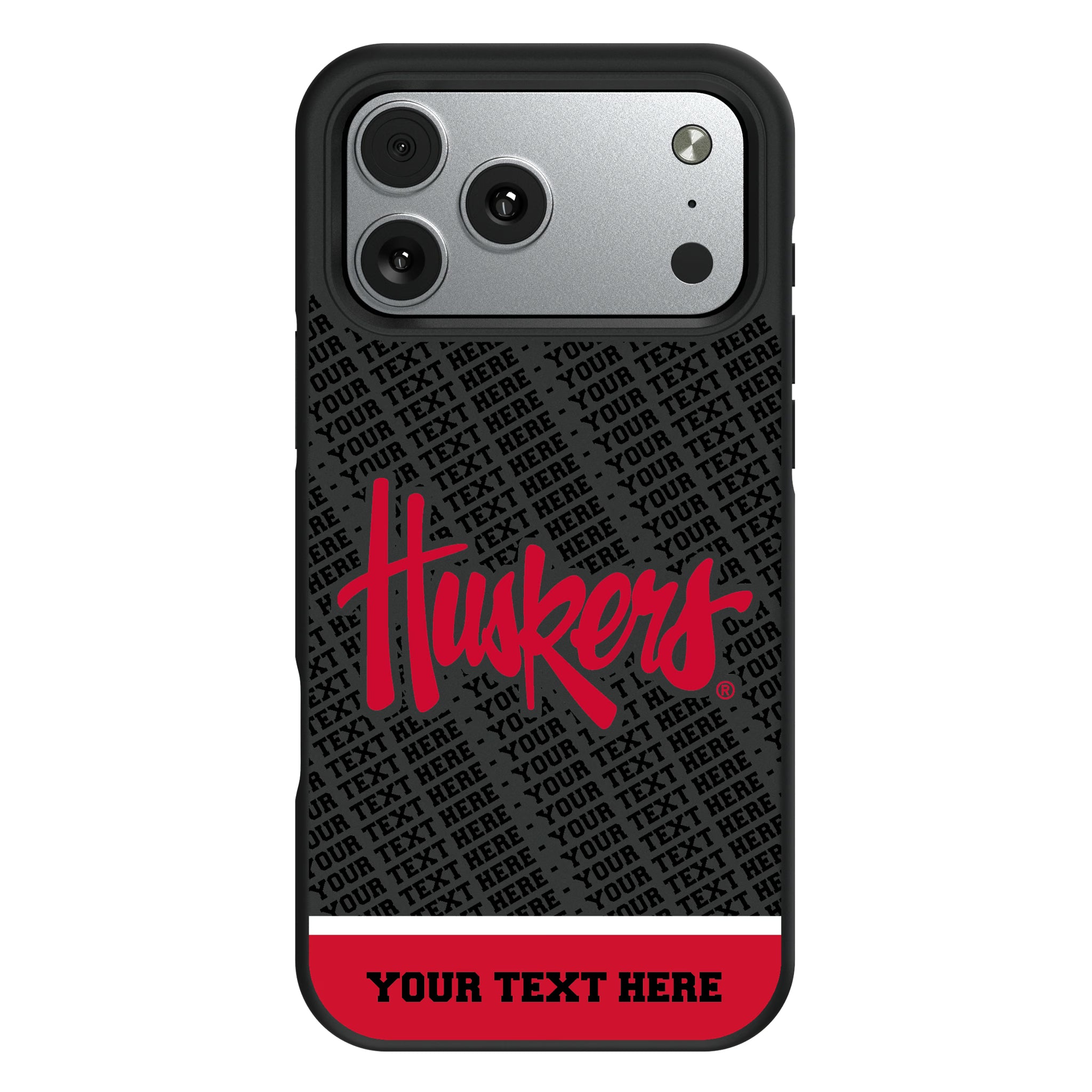 University of Nebraska Huskers Personalized EndZone Plus iPhone Bump Phone Case for Apple iPhone#Device_iPhone 17 Pro Max