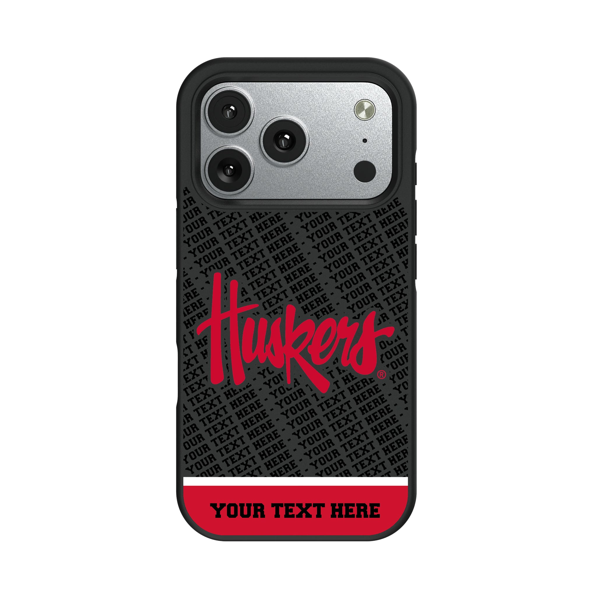 University of Nebraska Huskers Personalized EndZone Plus iPhone Bump Phone Case for Apple iPhone#Device_iPhone 17 Pro