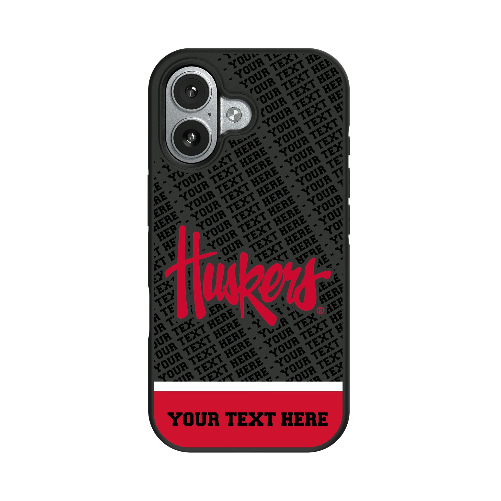 University of Nebraska Huskers Personalized EndZone Plus iPhone Bump Phone Case for Apple iPhone#Device_iPhone 17