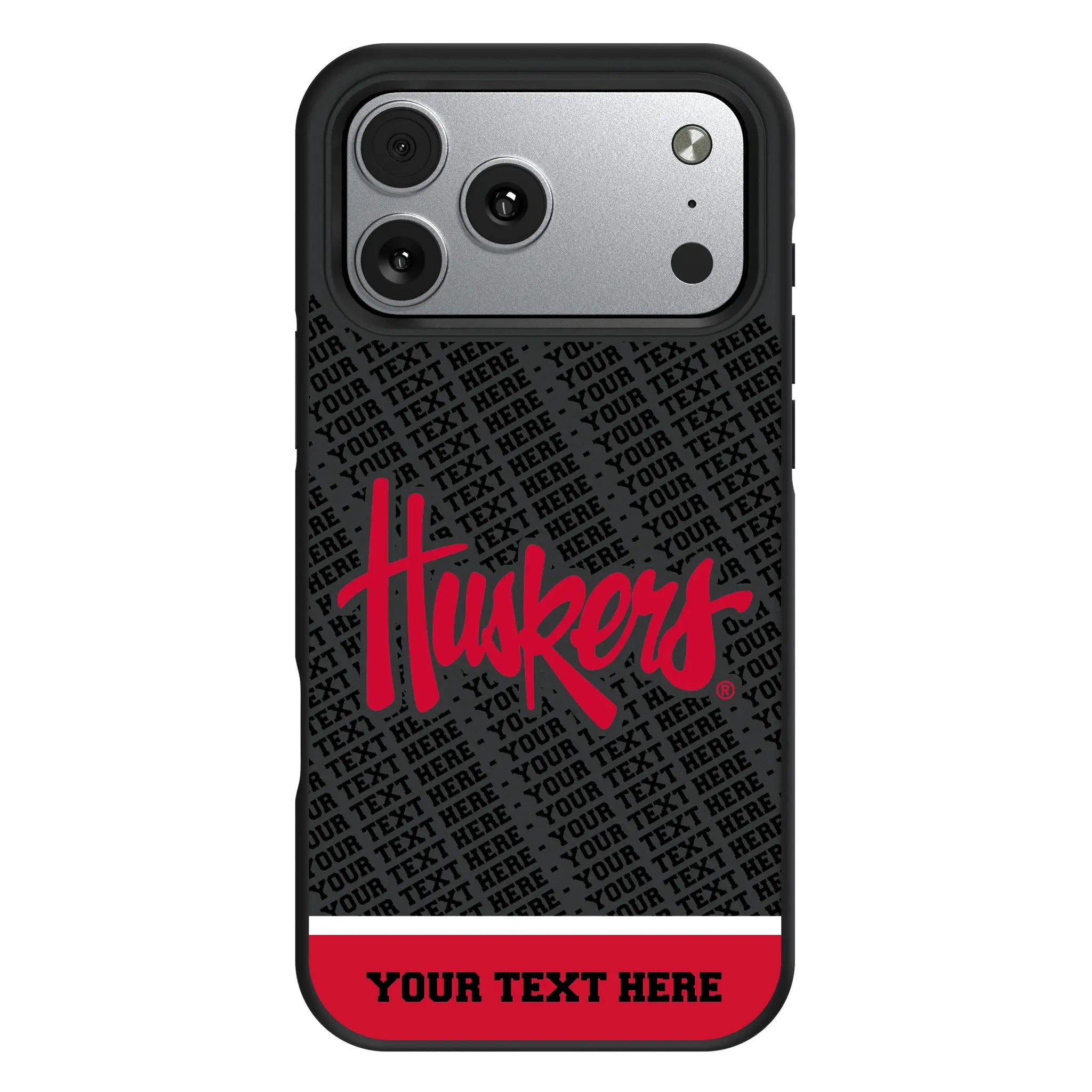University of Nebraska Huskers Personalized EndZone Plus iPhone Bump Phone Case for Apple iPhone#Device_iPhone 17 Pro Max