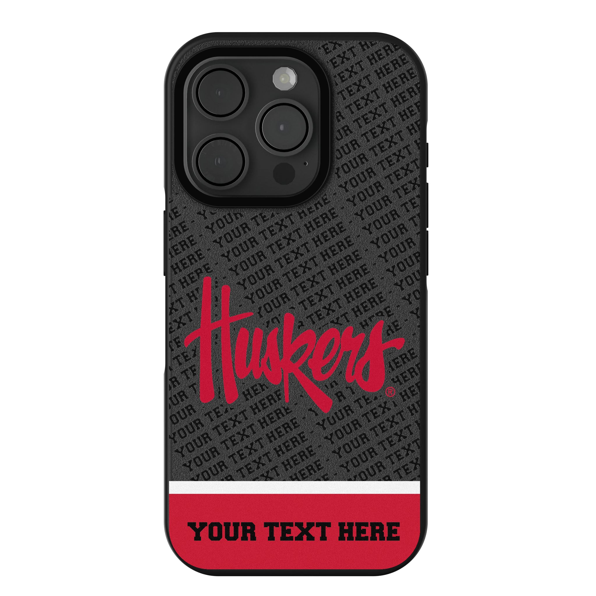 University of Nebraska Huskers Personalized EndZone Plus iPhone Bump Phone Case for Apple iPhone