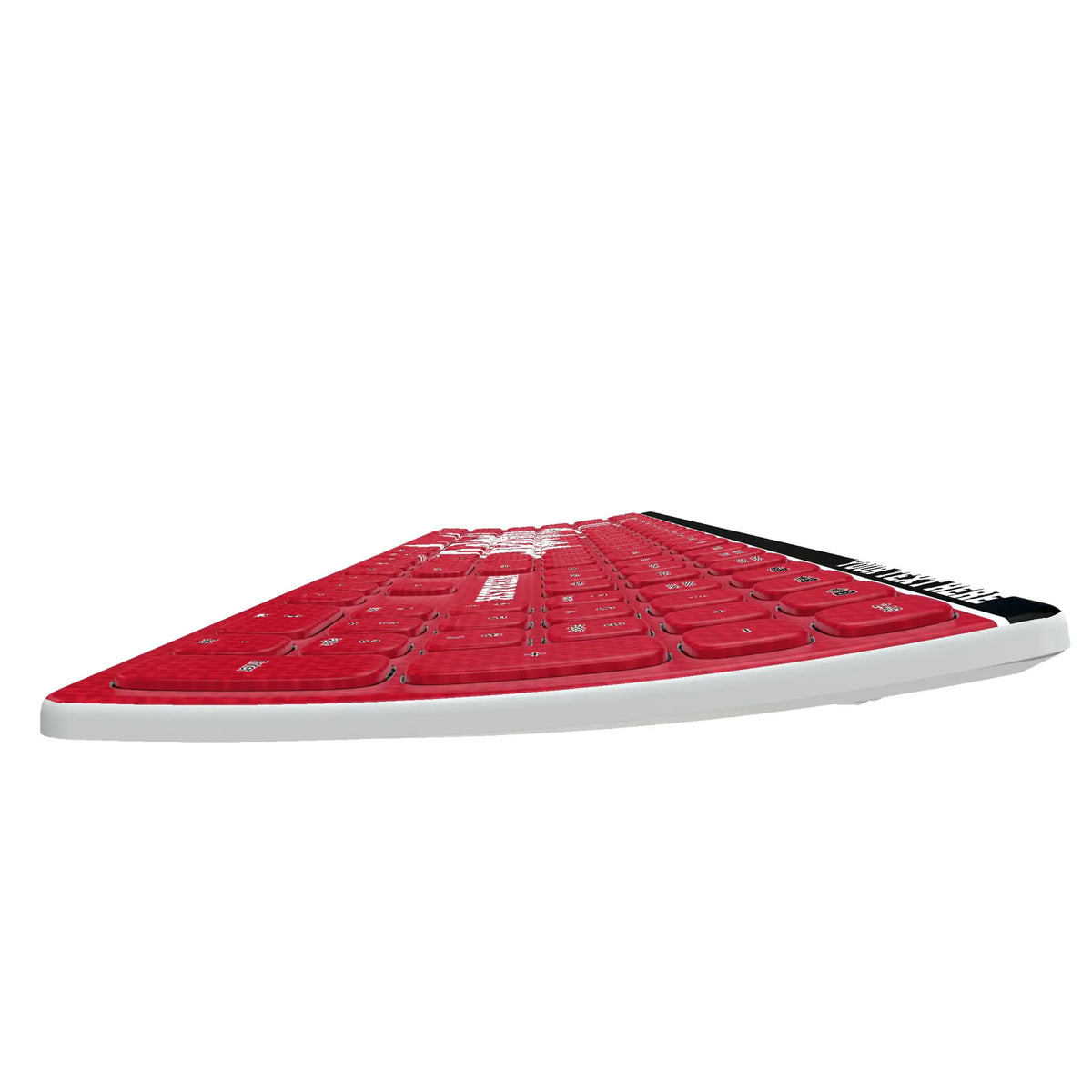University of Nebraska Huskers Personalized Endzone Solid KKB605 Curved Wireless Keyboard