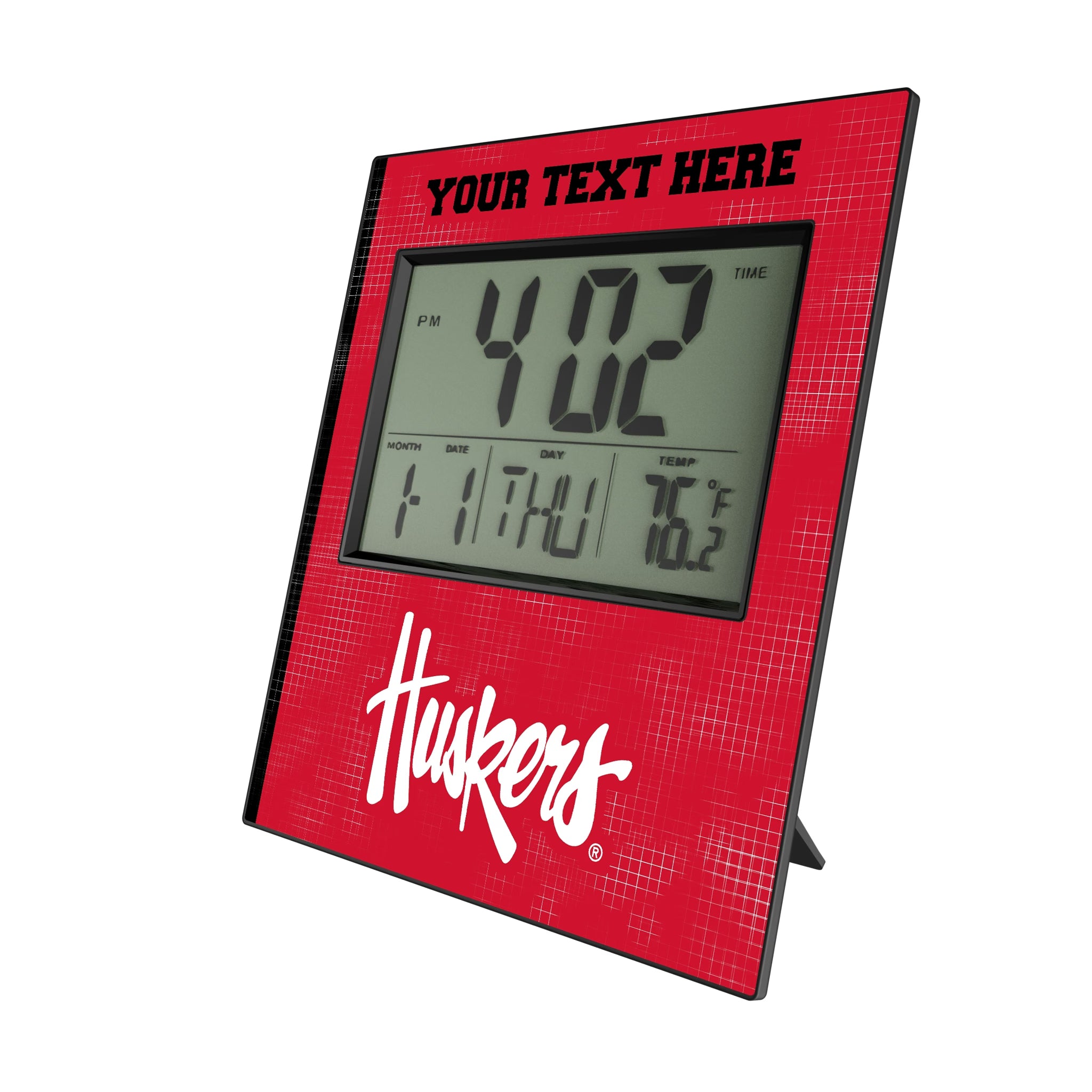 University of Nebraska Huskers Personalized Hatch Wall Clock