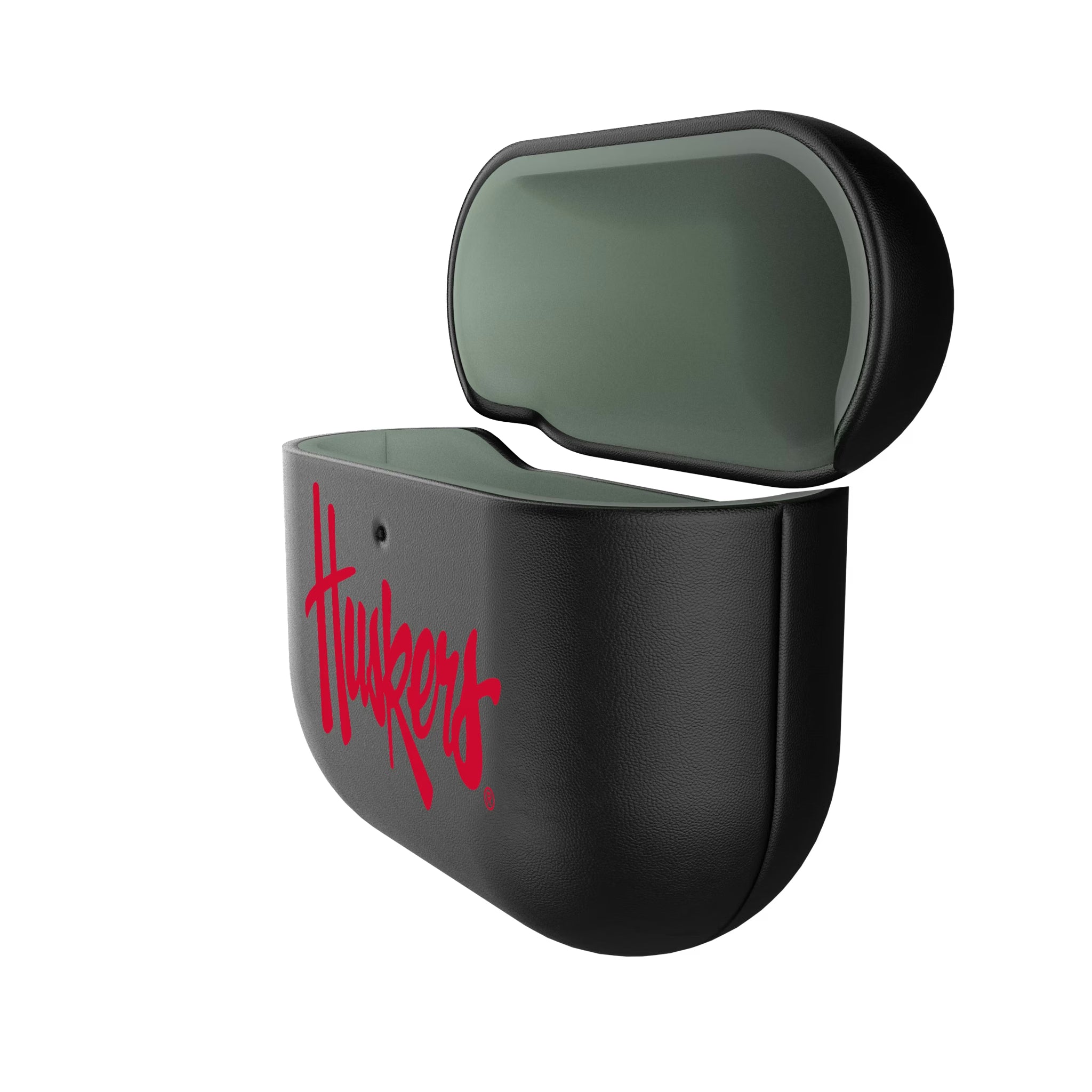 University of Nebraska Huskers Personalized Insignia AirPods AirPod Case Cover - Isometric View#Device_AirPods 4