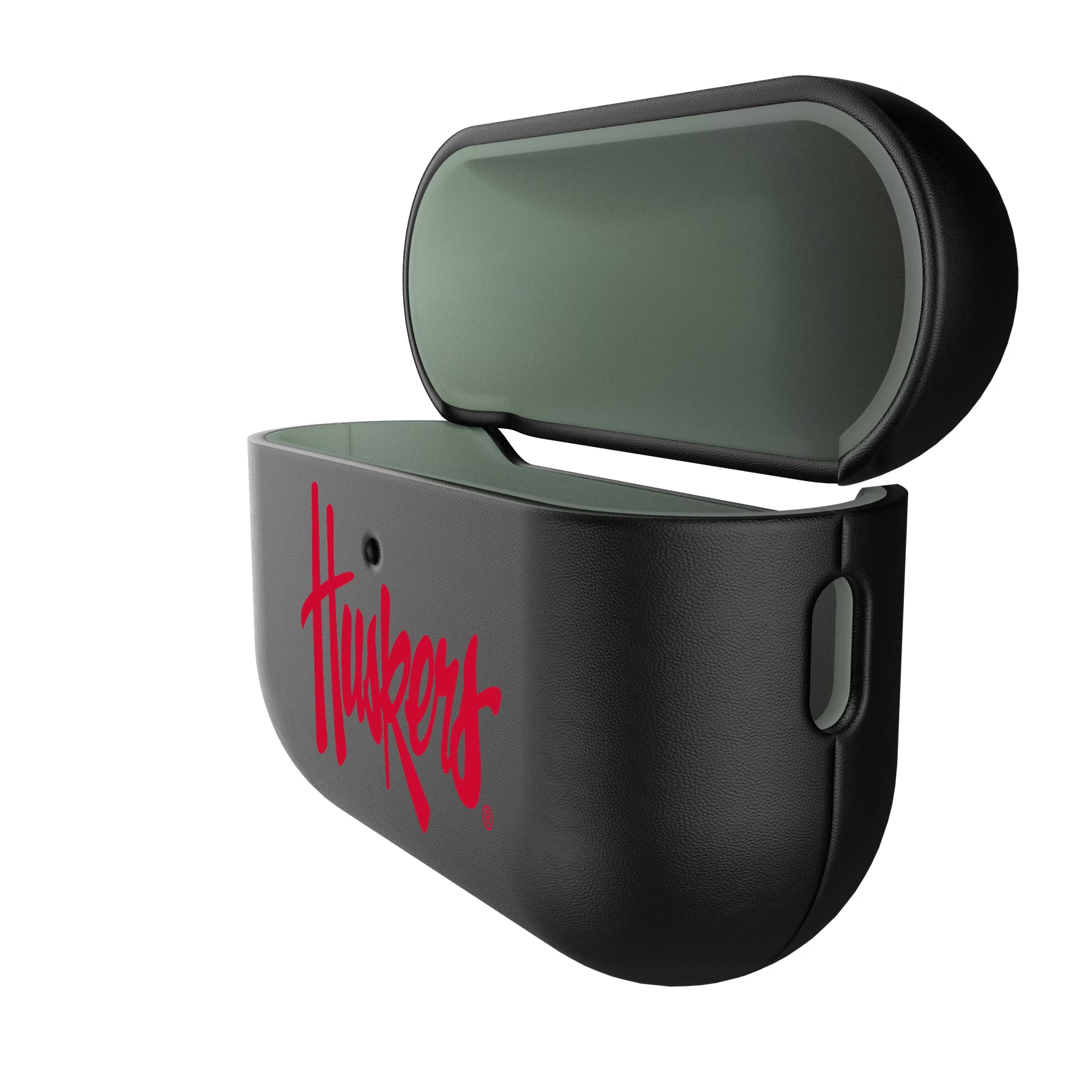 University of Nebraska Huskers Personalized Insignia AirPods AirPod Case Cover - Isometric View#Device_AirPods Pro 3
