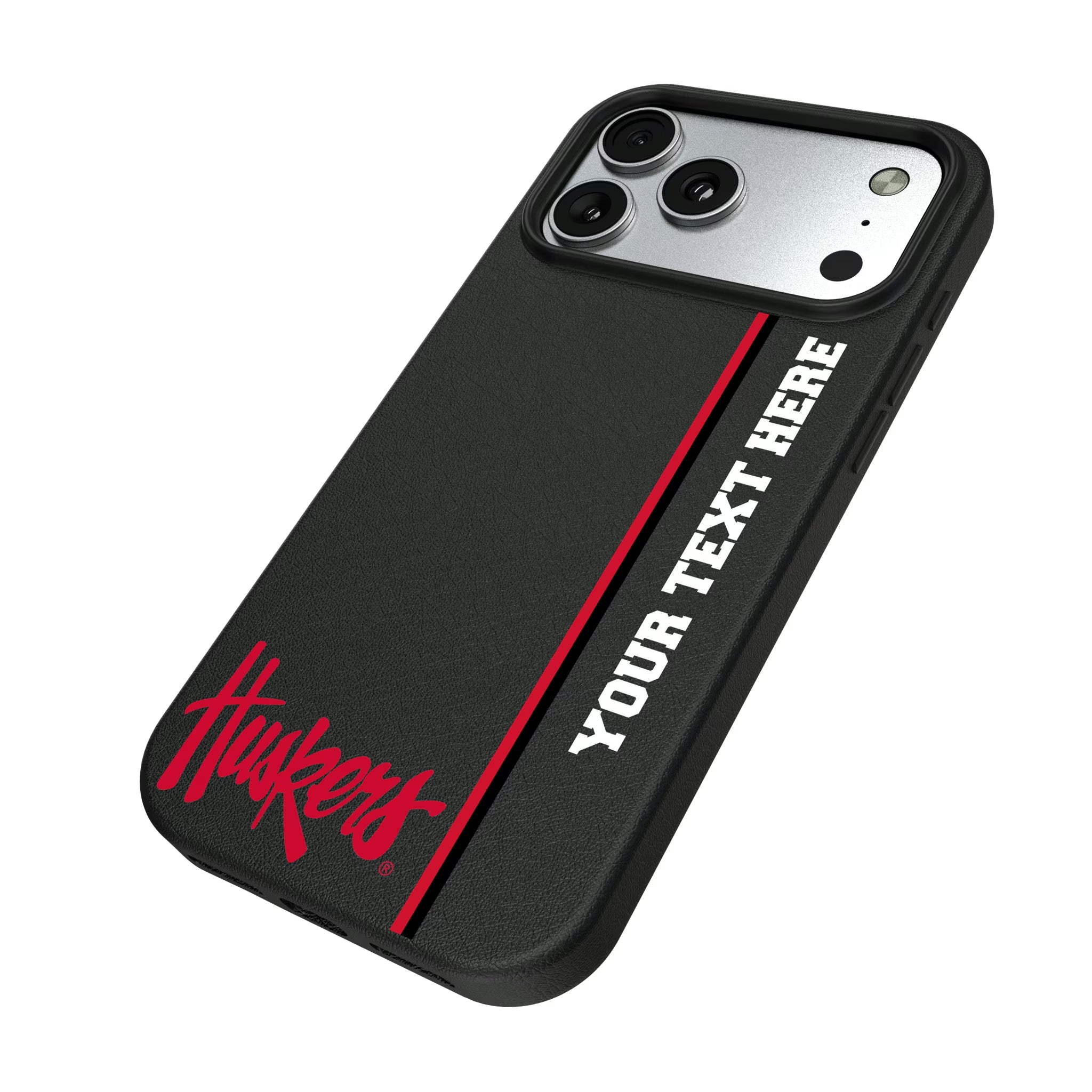 University of Nebraska Huskers Personalized Sidebard iPhone MagSafe Compatible Phone Case for Apple iPhone - Isometric View#Device_iPhone 17 Pro Max