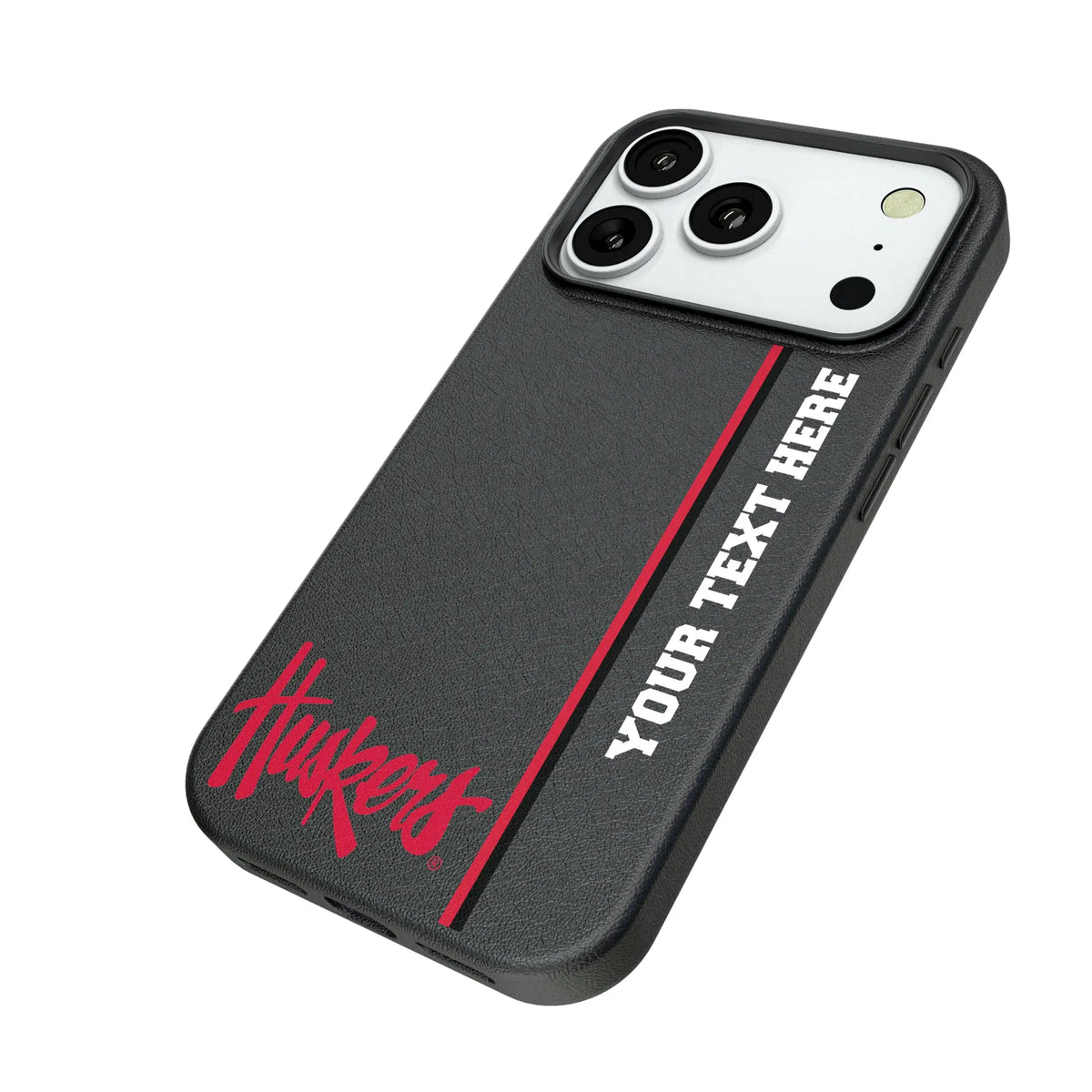 University of Nebraska Huskers Personalized Sidebard iPhone MagSafe Compatible Phone Case for Apple iPhone - Isometric View#Device_iPhone 18 Pro