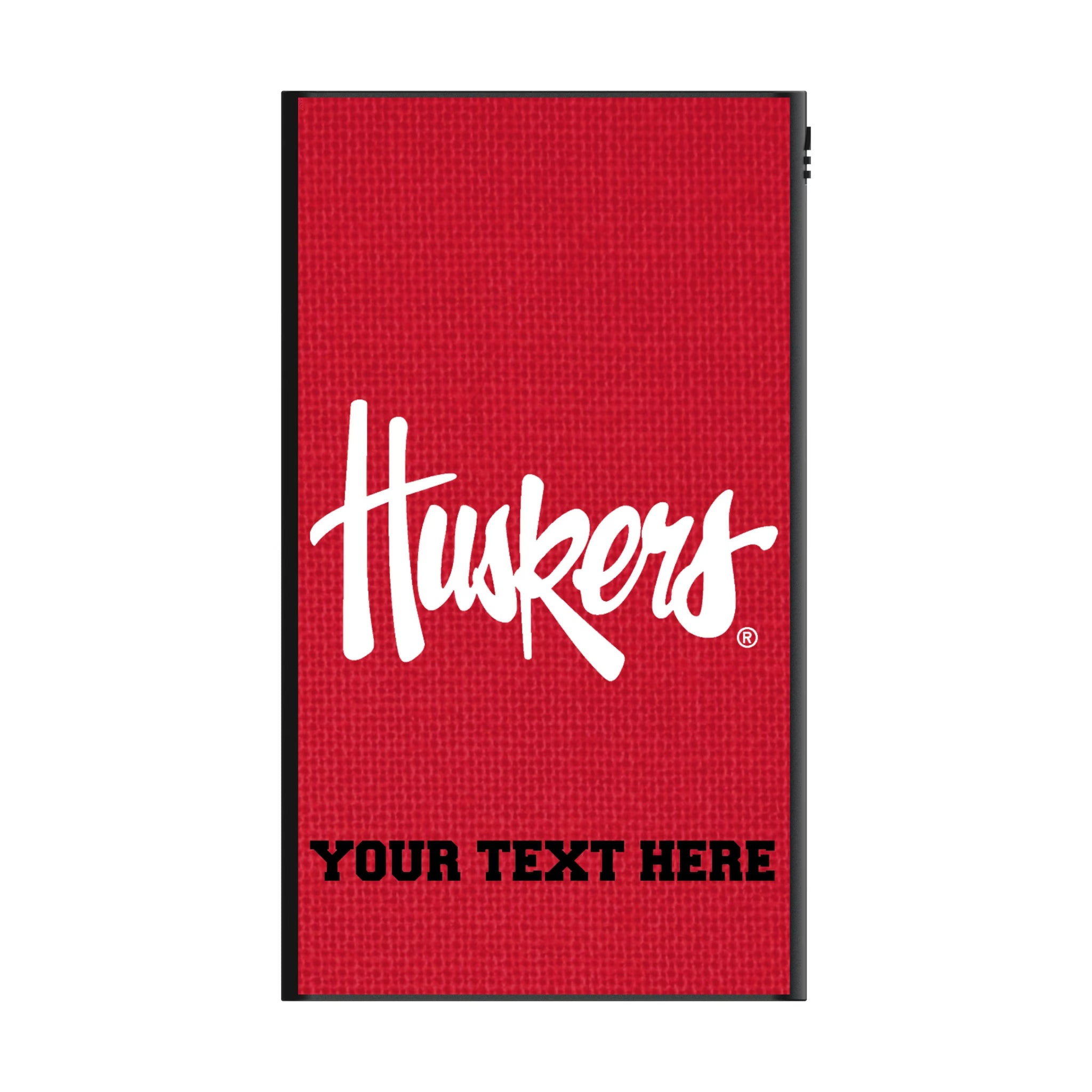 University of Nebraska Huskers Personalized Solid 5000mAh Flat Powerbank