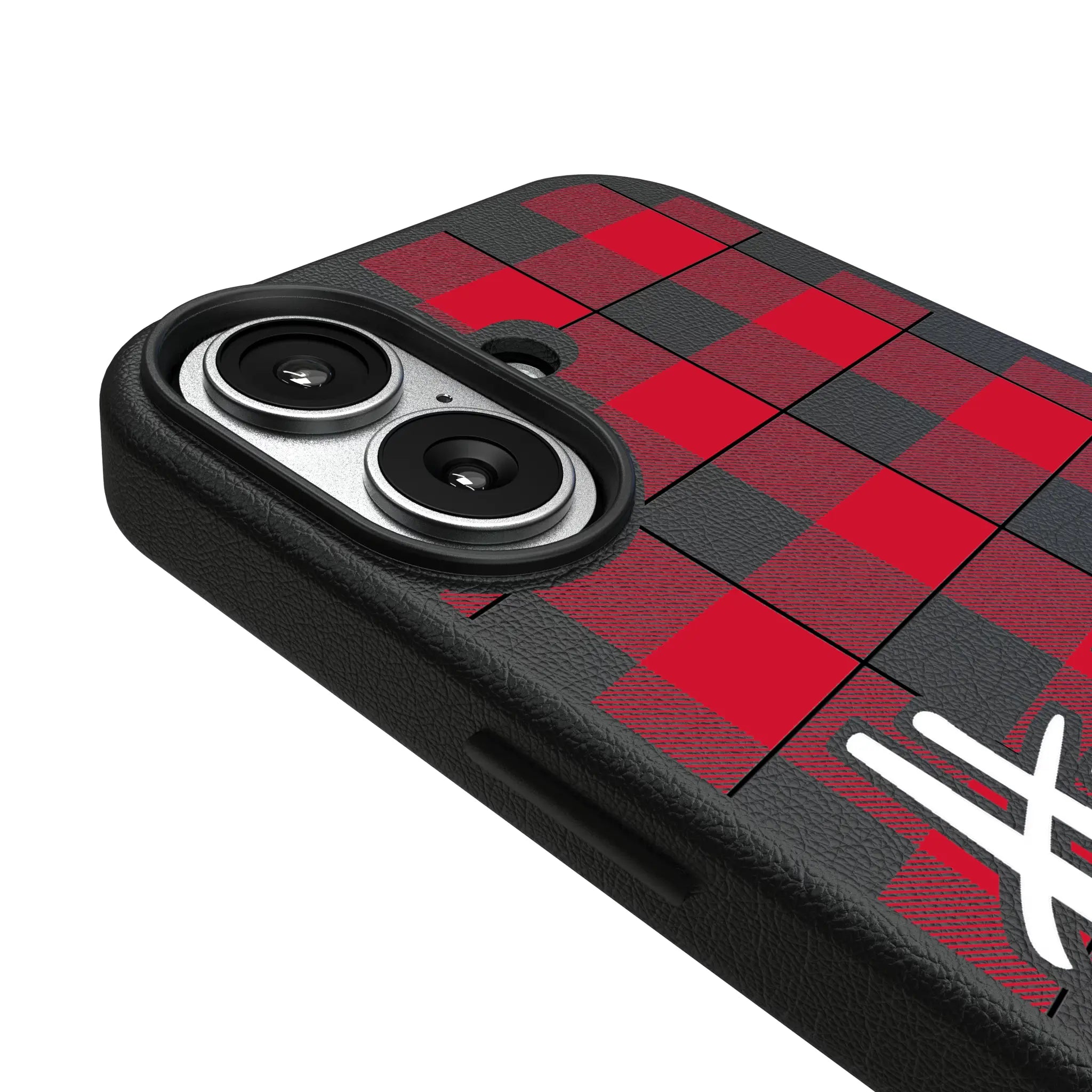 University of Nebraska Huskers Plaid iPhone MagSafe Compatible Phone Case for Apple iPhone - Detail#Device_iPhone 17
