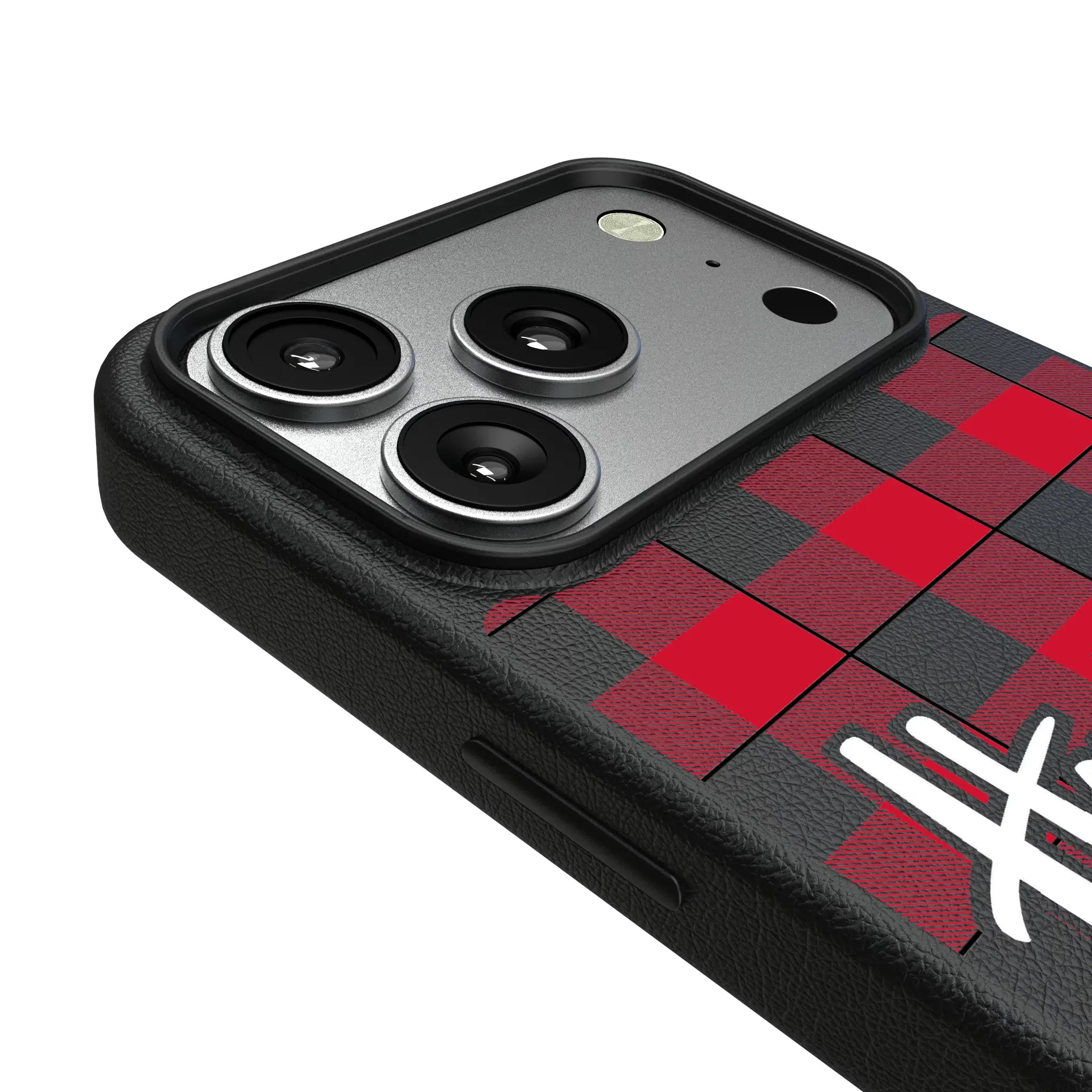 University of Nebraska Huskers Plaid iPhone MagSafe Compatible Phone Case for Apple iPhone - Detail#Device_iPhone 17 Pro