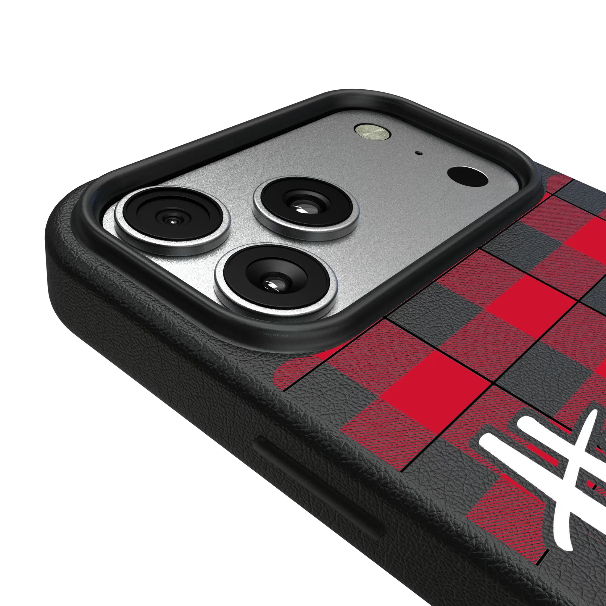 University of Nebraska Huskers Plaid iPhone MagSafe Compatible Phone Case for Apple iPhone - Detail#Device_iPhone 17 Pro Max