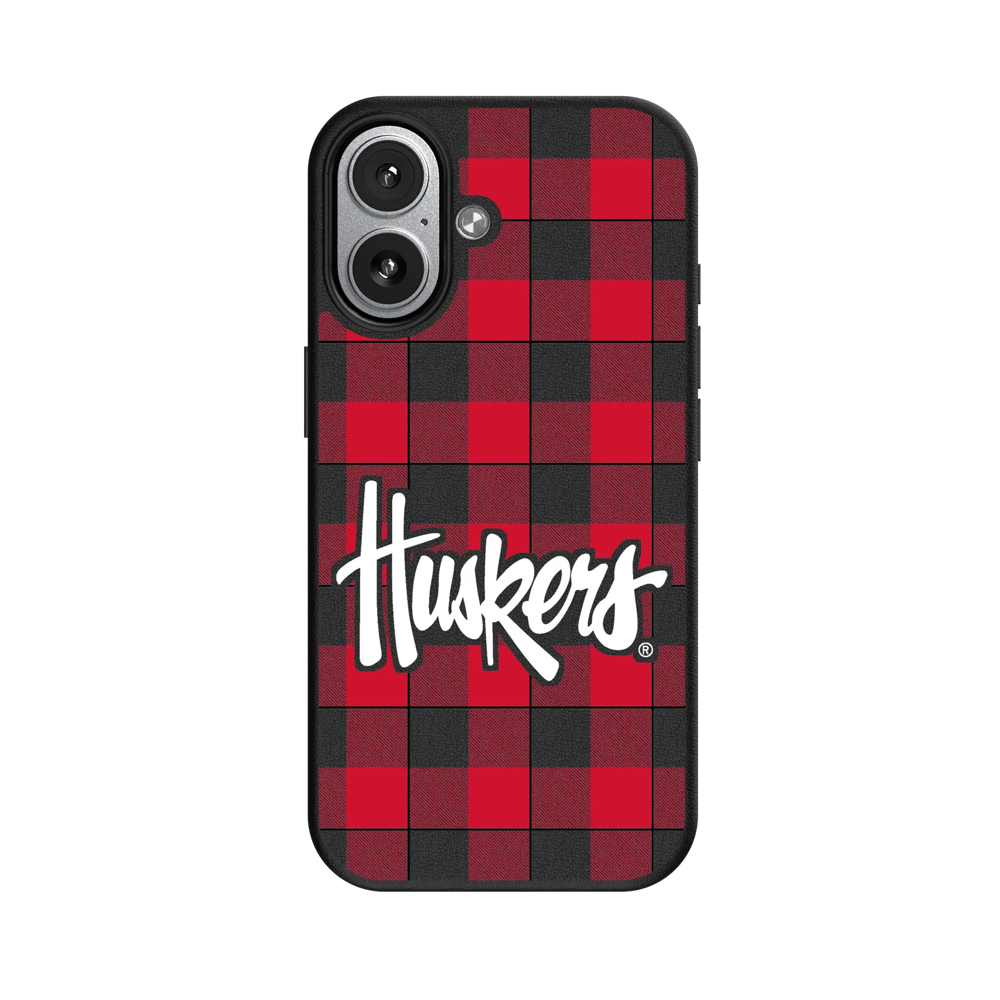 University of Nebraska Huskers Plaid iPhone MagSafe Compatible Phone Case for Apple iPhone#Device_iPhone 17
