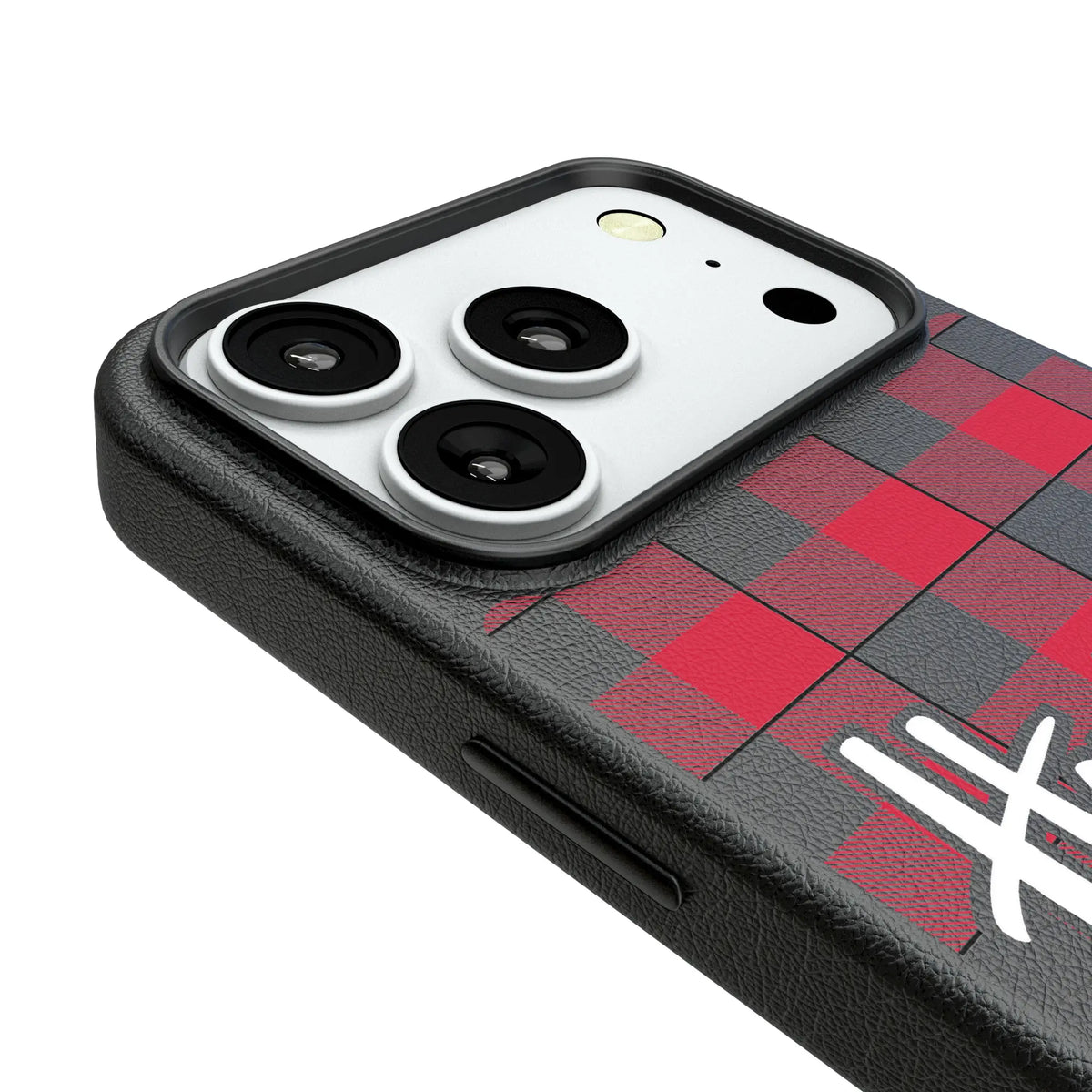 University of Nebraska Huskers Plaid iPhone MagSafe Compatible Phone Case for Apple iPhone - Detail#Device_iPhone 18 Pro