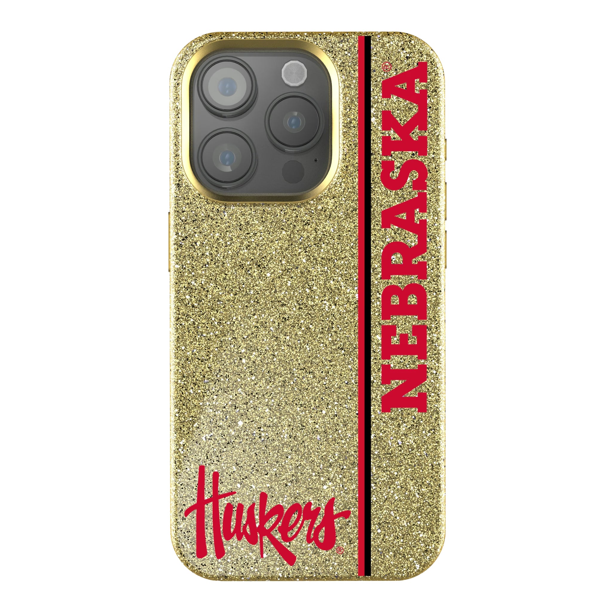 University of Nebraska Huskers Sidebar iPhone Bling Phone Case for Apple iPhone