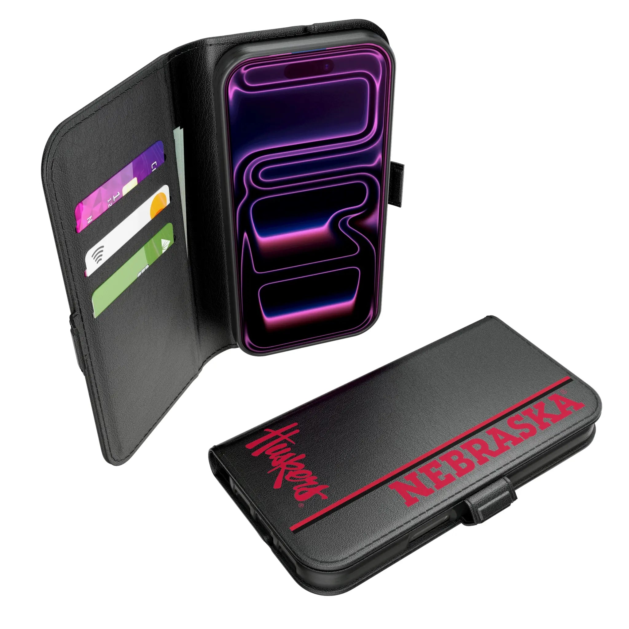 University of Nebraska Huskers Sidebar iPhone Folio Phone Case for Apple iPhone#Device_iPhone 17 Pro