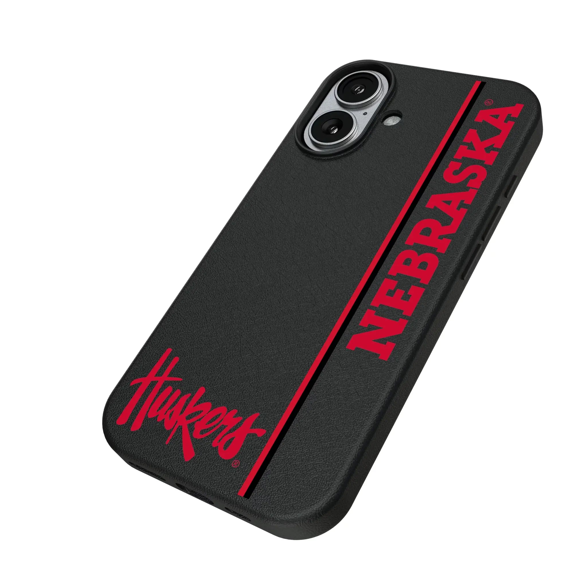 University of Nebraska Huskers Sidebar iPhone MagSafe Compatible Phone Case for Apple iPhone - Isometric View#Device_iPhone 17