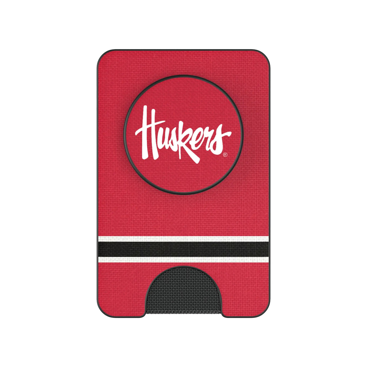 University of Nebraska Huskers Stripe Popsockets Wallet Magnetic