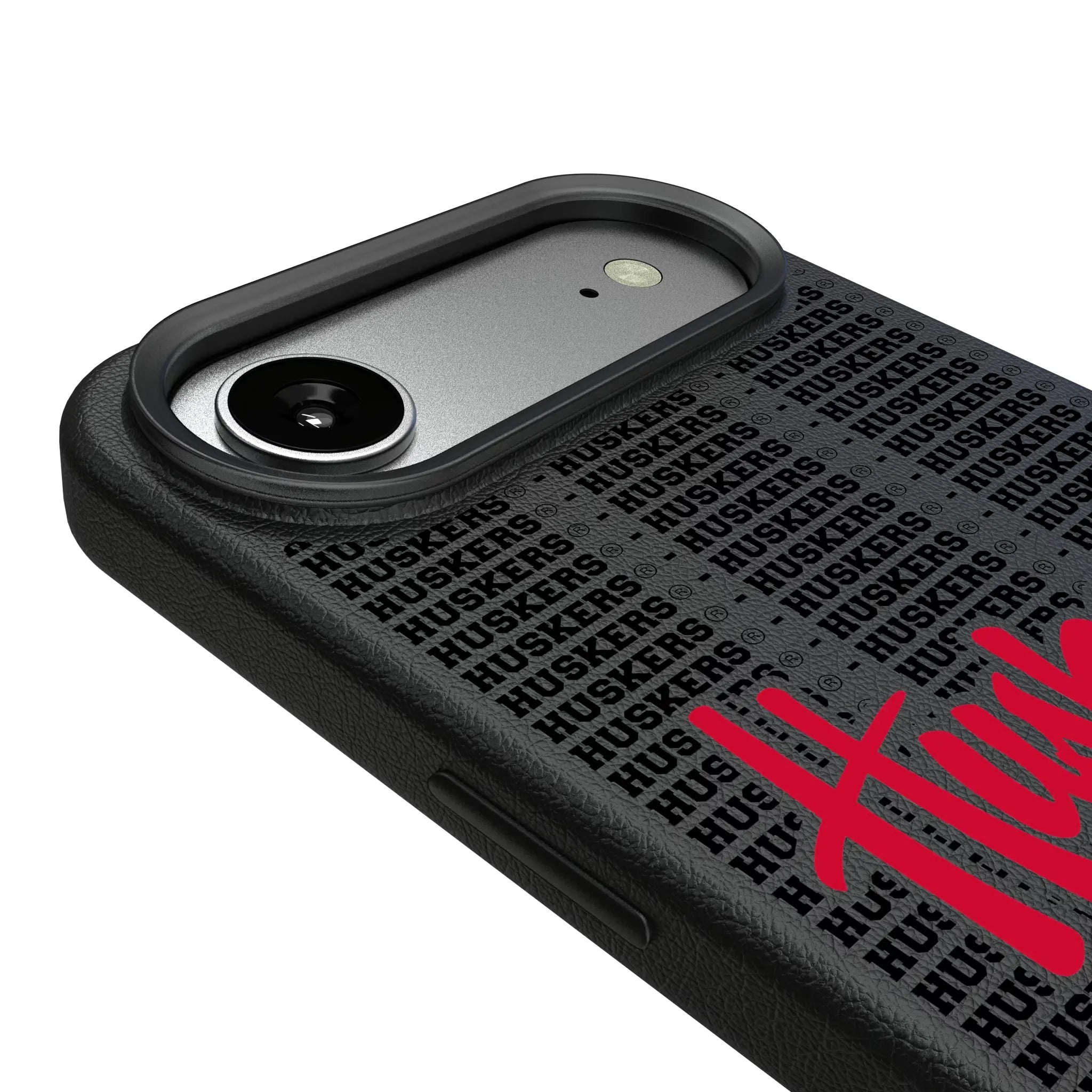 University of Nebraska Huskers Text Backdrop iPhone MagSafe Compatible Phone Case for Apple iPhone - Detail#Device_iPhone Air