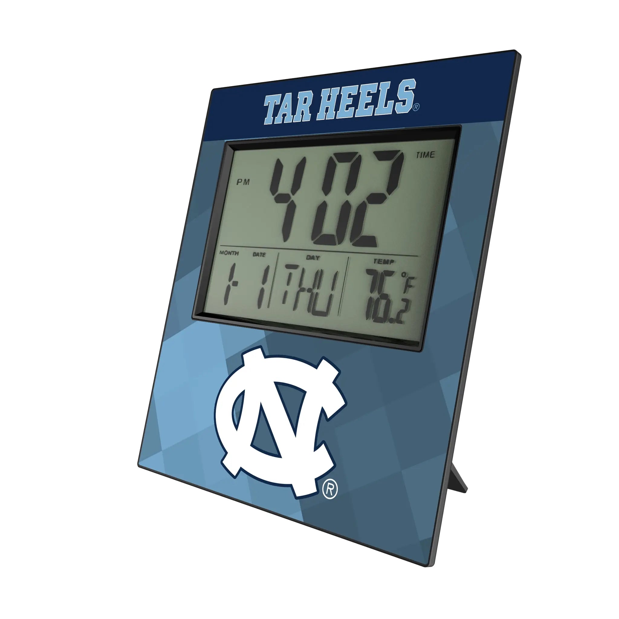 University of North Carolina Tar Heels Color Block Wall Clock