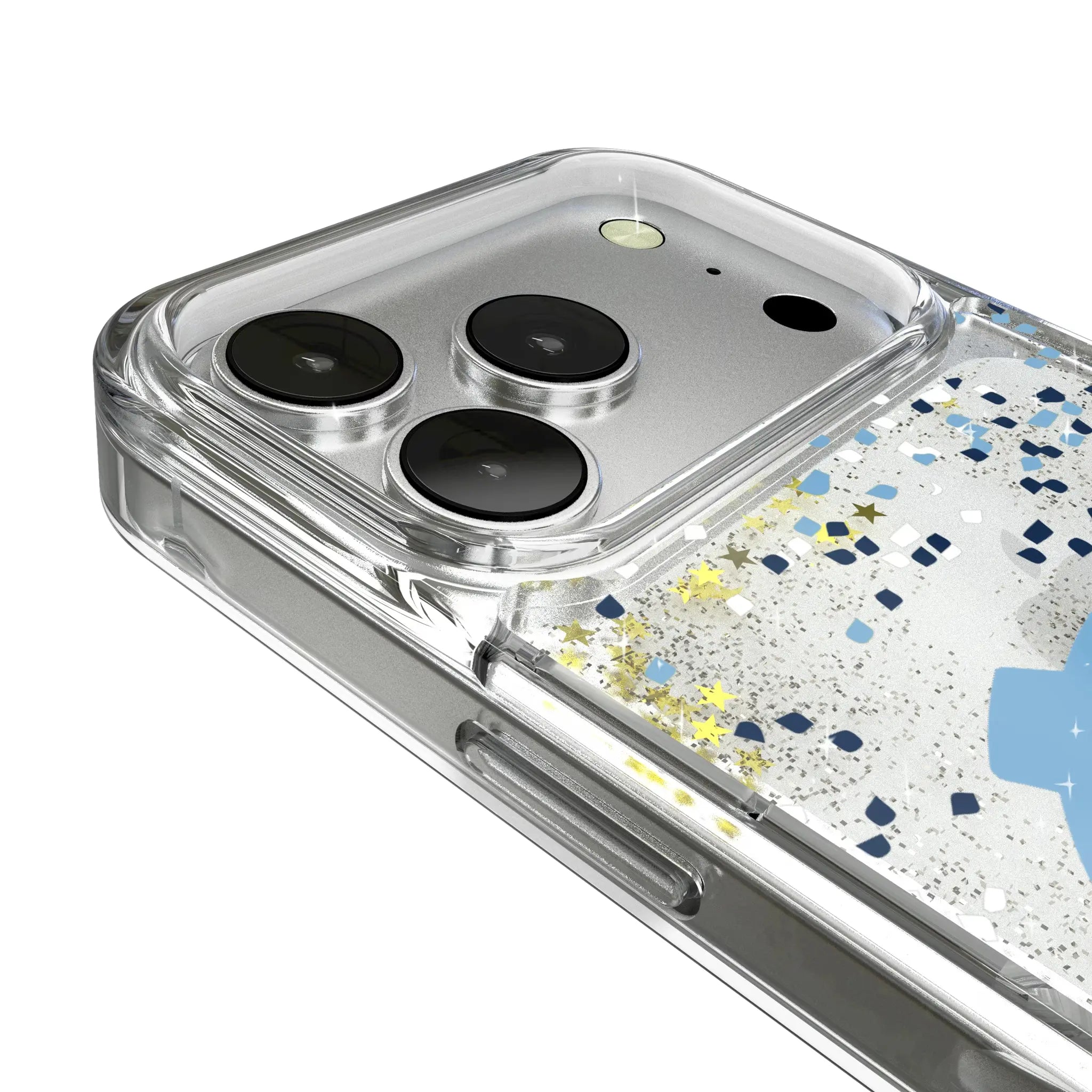 University of North Carolina Tar Heels Confetti iPhone Glitter Phone Case for Apple iPhone - Detail