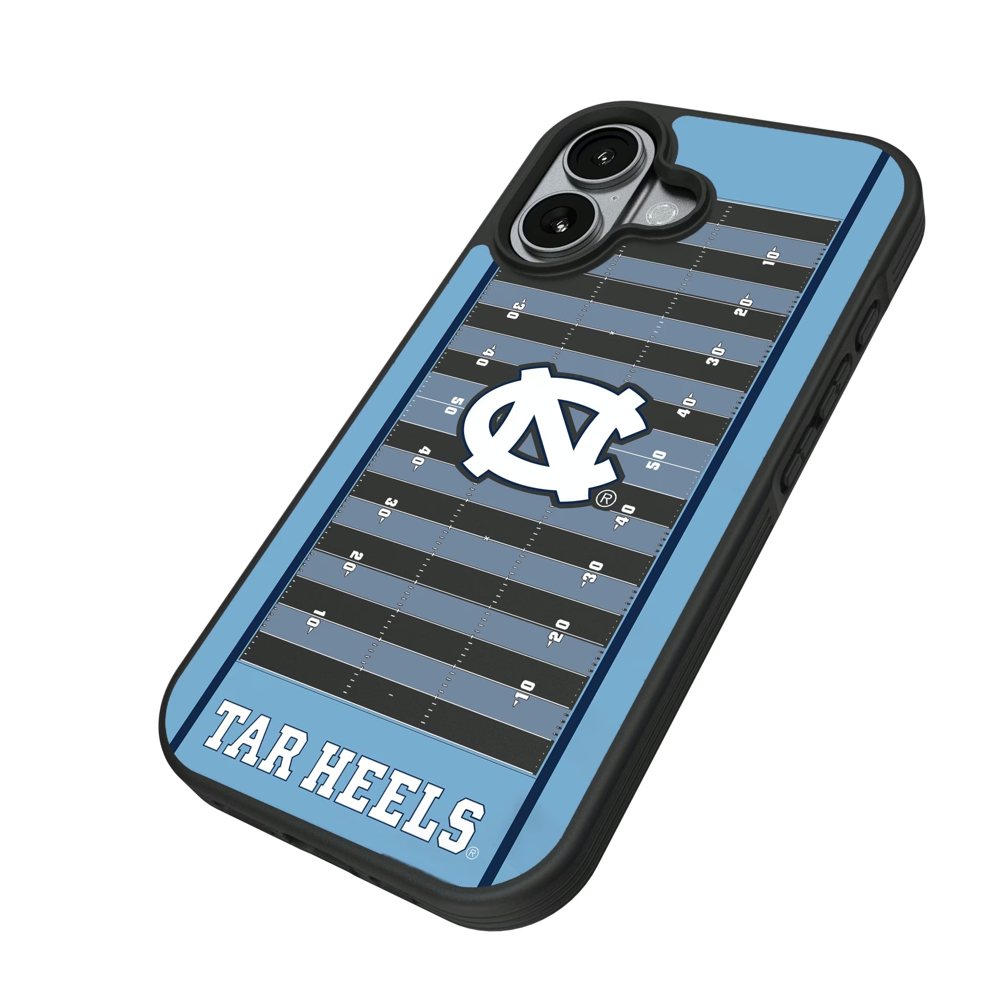 University of North Carolina Tar Heels Field iPhone Bump Phone Case for Apple iPhone - Isometric View#Device_iPhone 17