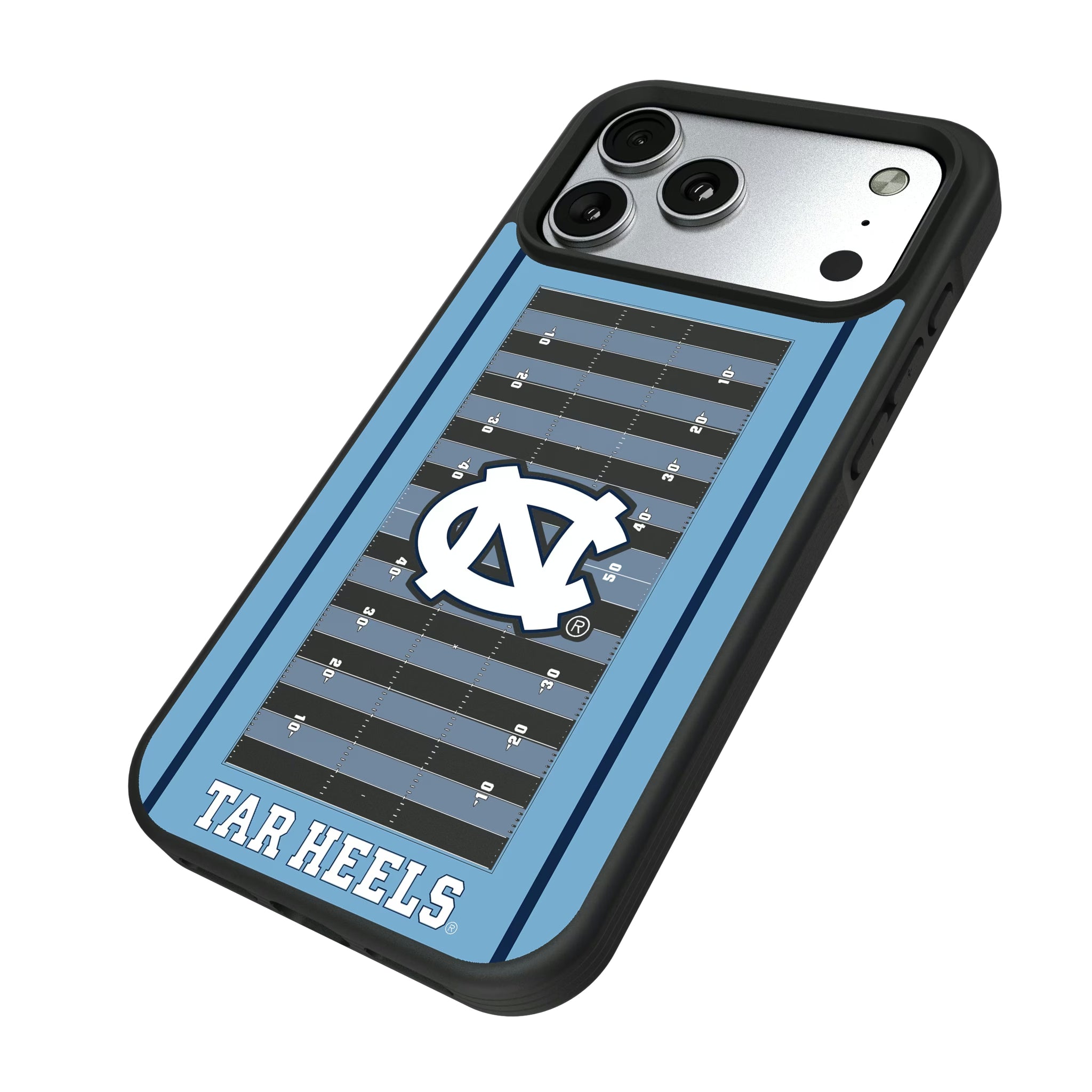 University of North Carolina Tar Heels Field iPhone Bump Phone Case for Apple iPhone - Isometric View#Device_iPhone 17 Pro Max