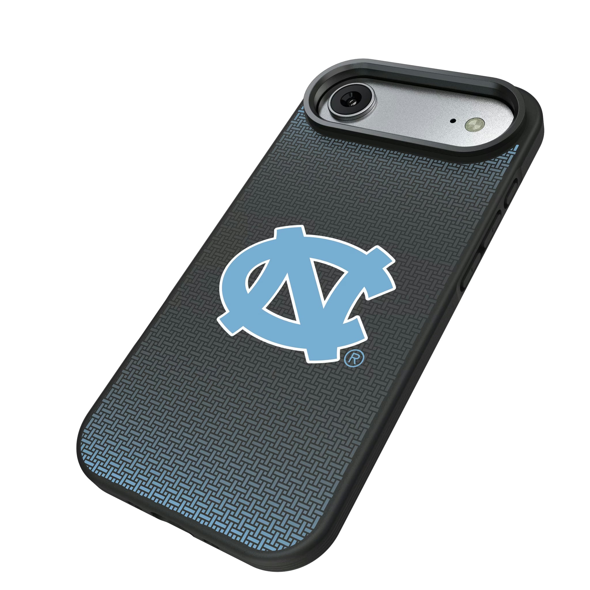 University of North Carolina Tar Heels Linen iPhone Bump Phone Case for Apple iPhone - Isometric View#Device_iPhone Air