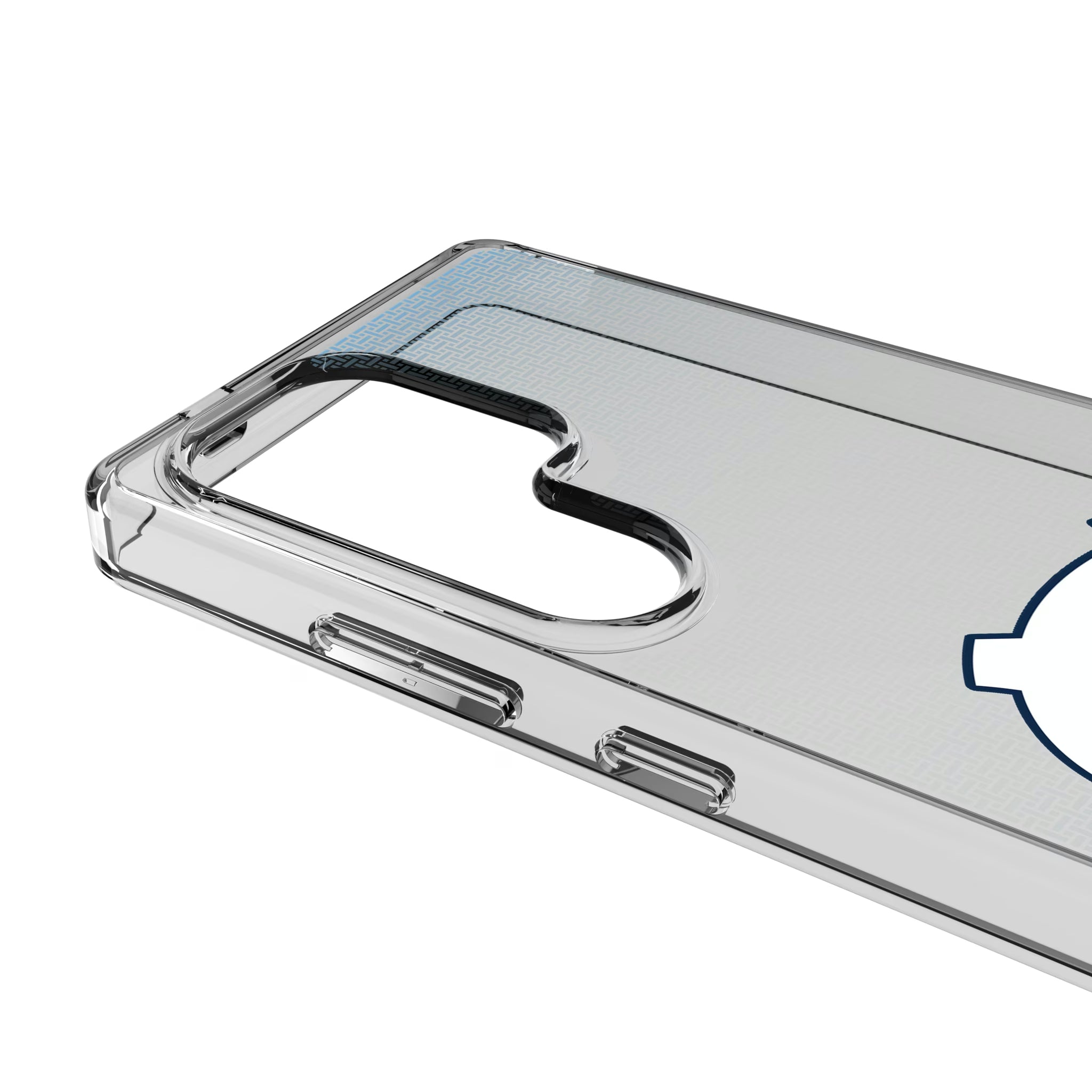 University of North Carolina Tar Heels Linen Galaxy Clear Phone Case for Samsung Galaxy - Detail