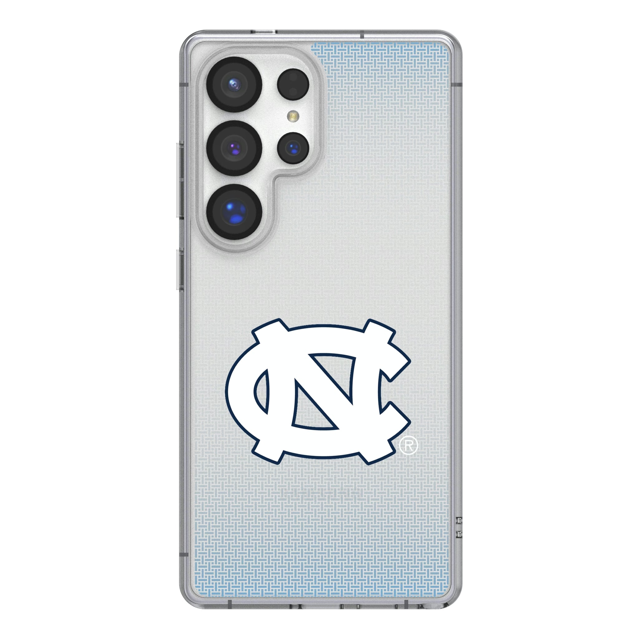 University of North Carolina Tar Heels Linen Galaxy Clear Phone Case for Samsung Galaxy
