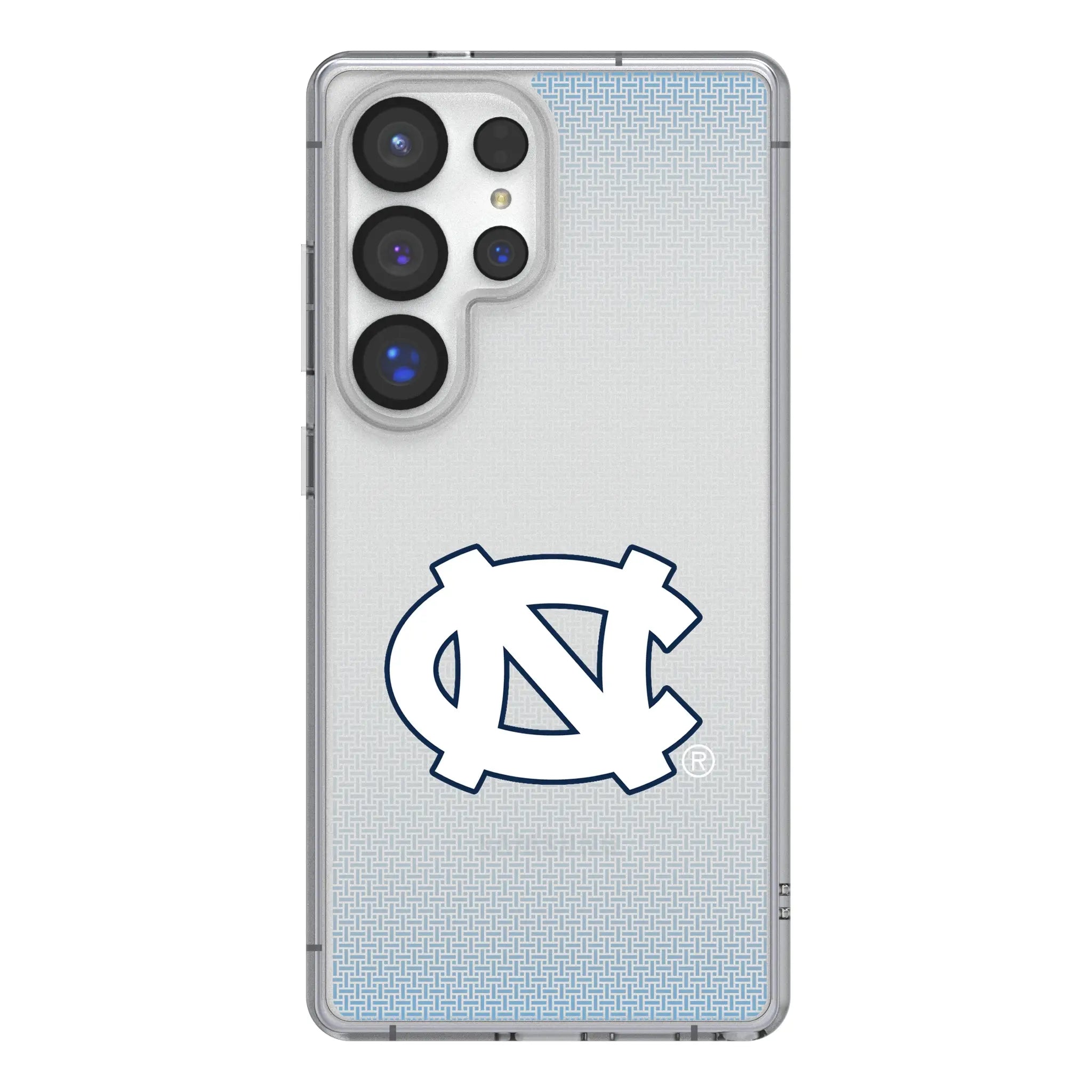 University of North Carolina Tar Heels Linen Galaxy Clear Phone Case for Samsung Galaxy#Device_Galaxy S25 Ultra