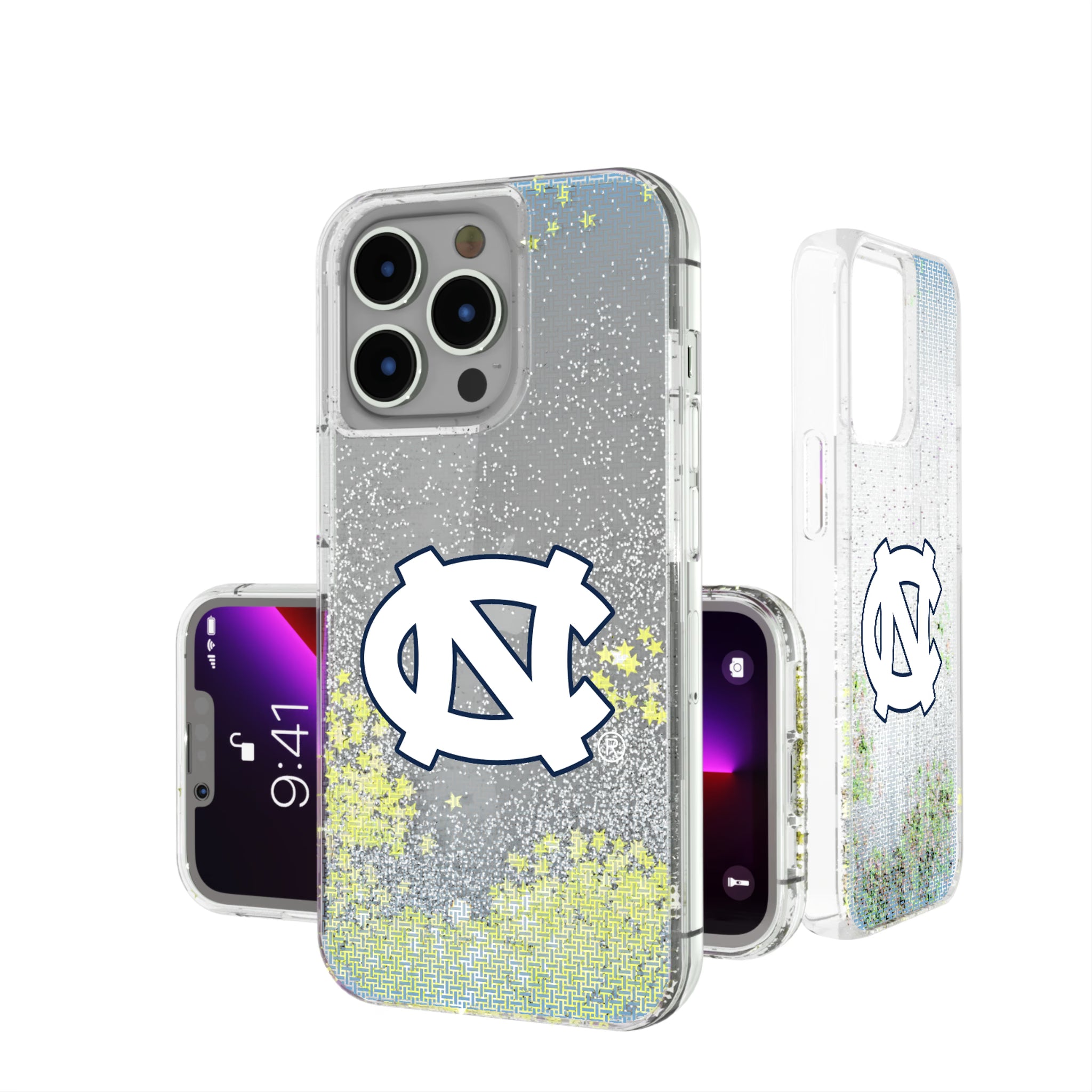 University of North Carolina Tar Heels Linen iPhone Glitter Phone Case for Apple iPhone