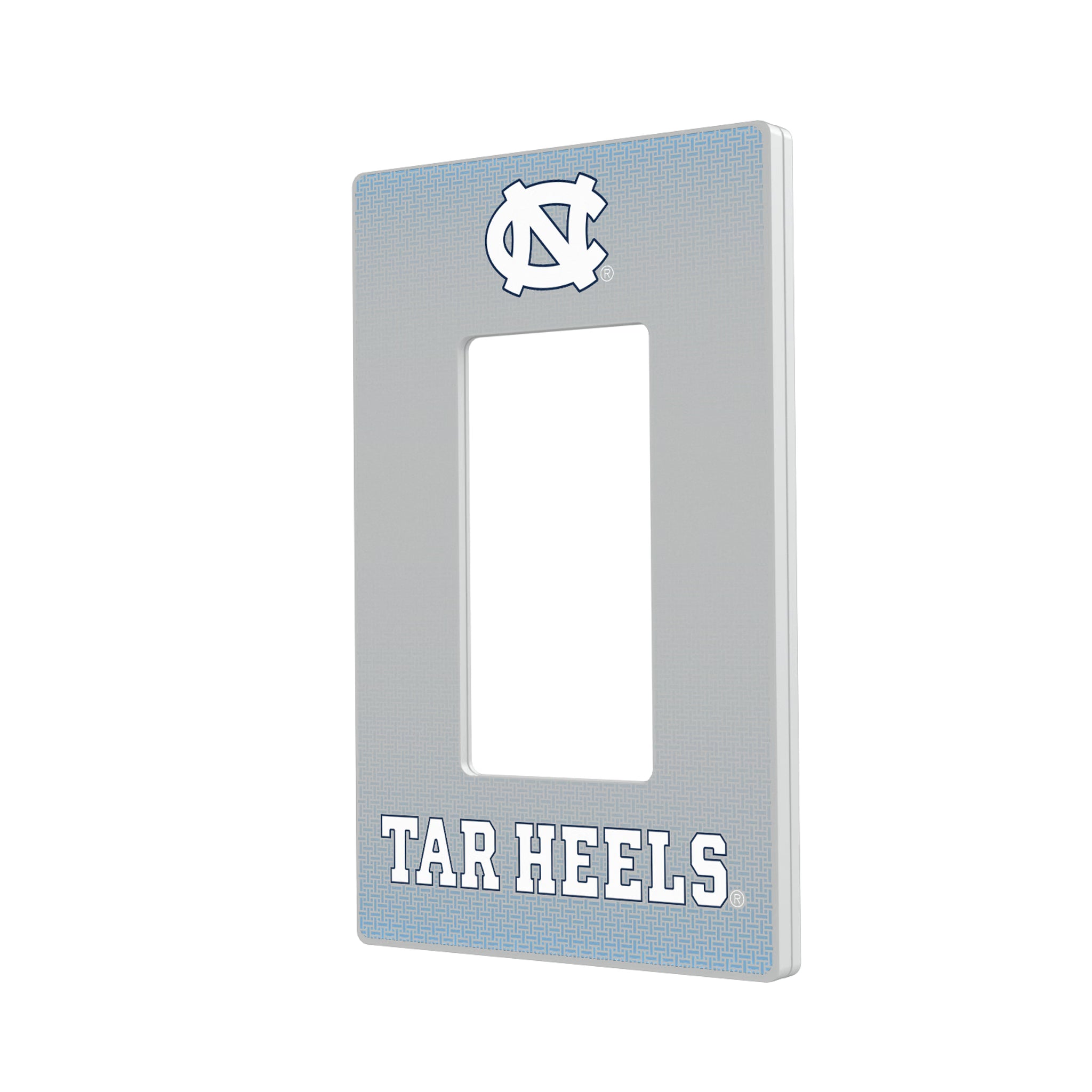 University of North Carolina Tar Heels Linen Hidden-Screw Light Switch Plate#Style_Single Rocker
