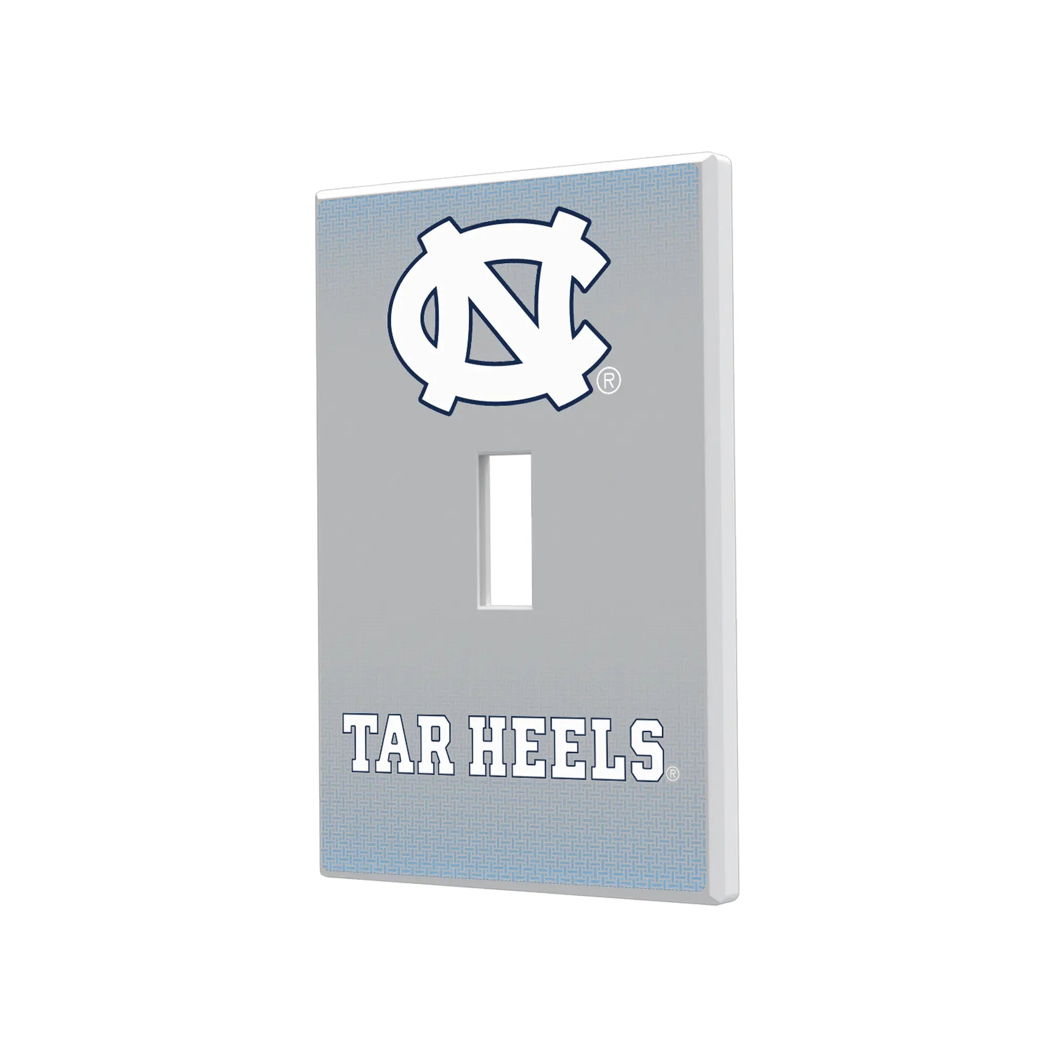 University of North Carolina Tar Heels Linen Hidden-Screw Light Switch Plate#Style_Single Toggle