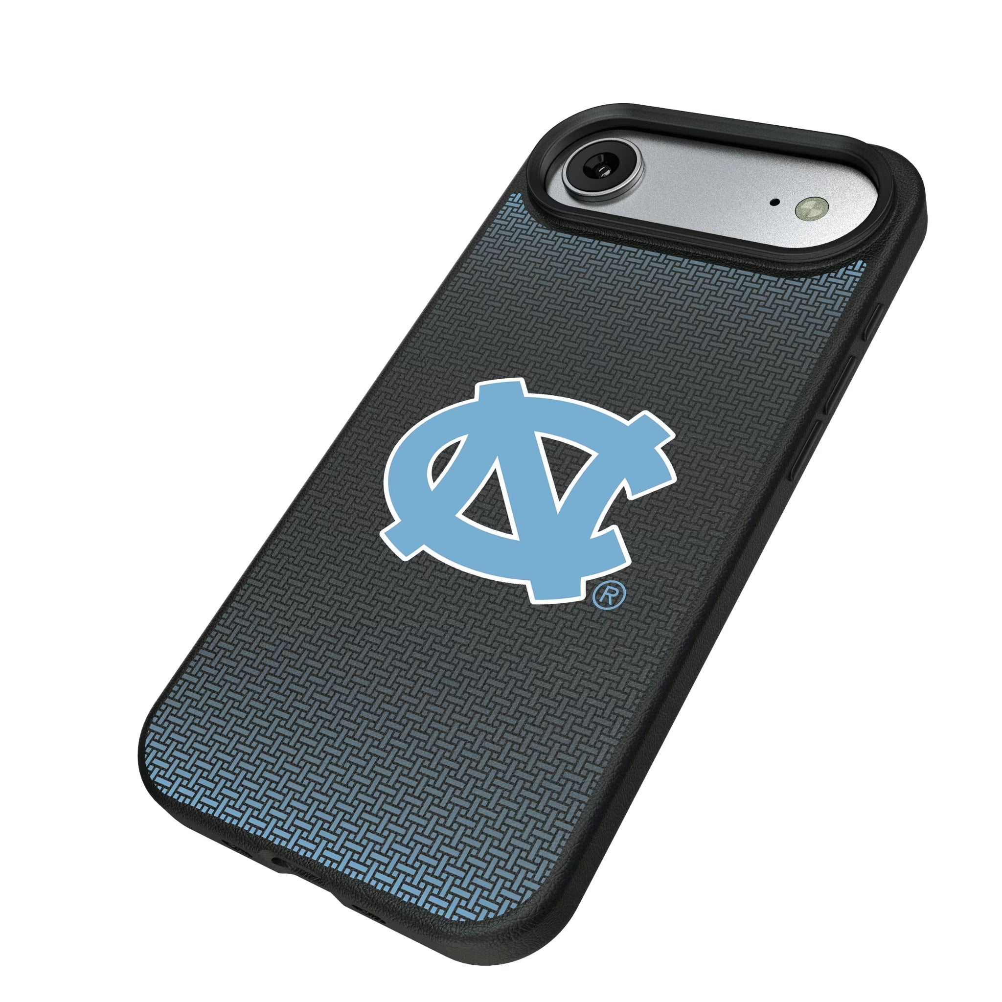 University of North Carolina Tar Heels Linen iPhone MagSafe Compatible Phone Case for Apple iPhone - Isometric View#Device_iPhone Air