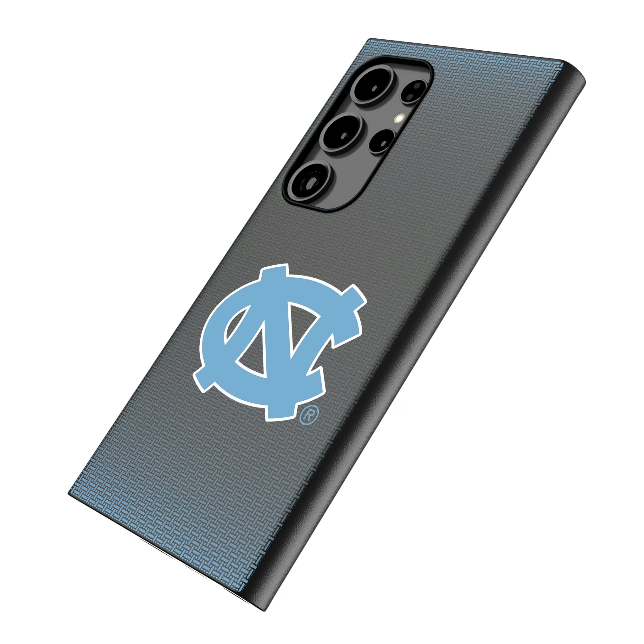 University of North Carolina Tar Heels Linen Galaxy MagSafe Compatible Phone Case for Samsung Galaxy - Isometric View