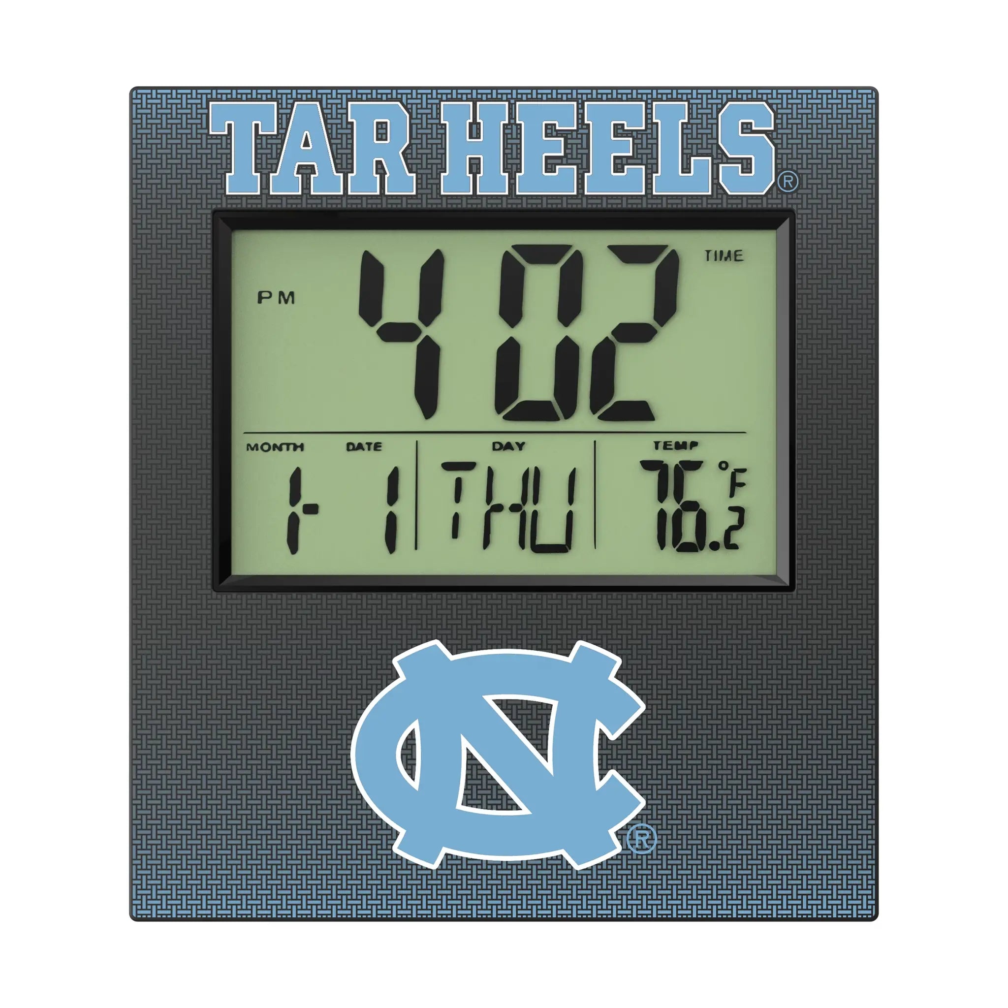 University of North Carolina Tar Heels Linen Wall Clock