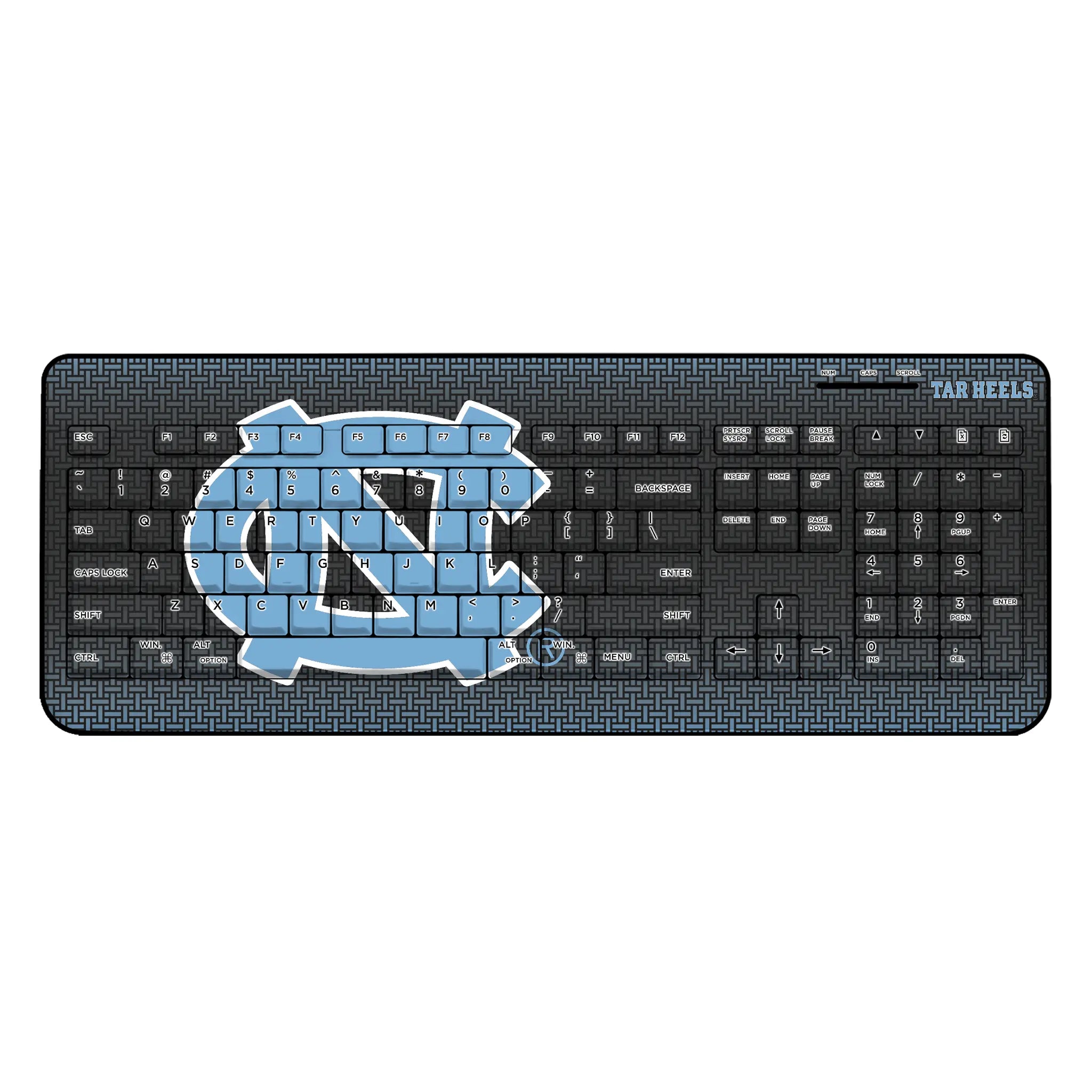 University of North Carolina Tar Heels Linen Wireless USB Keyboard