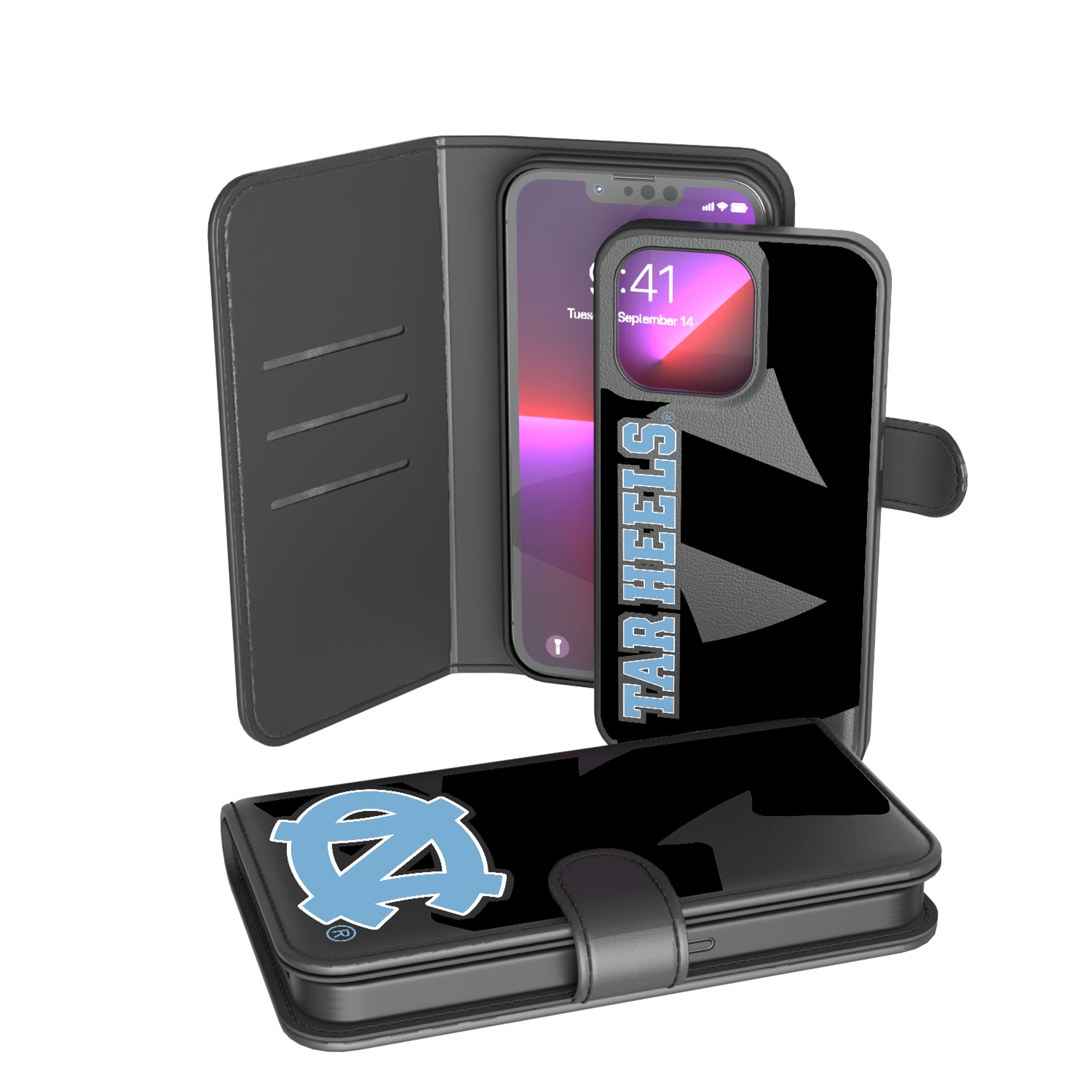 University of North Carolina Tar Heels Monocolor Tilt iPhone Wallet Phone Case for Apple iPhone