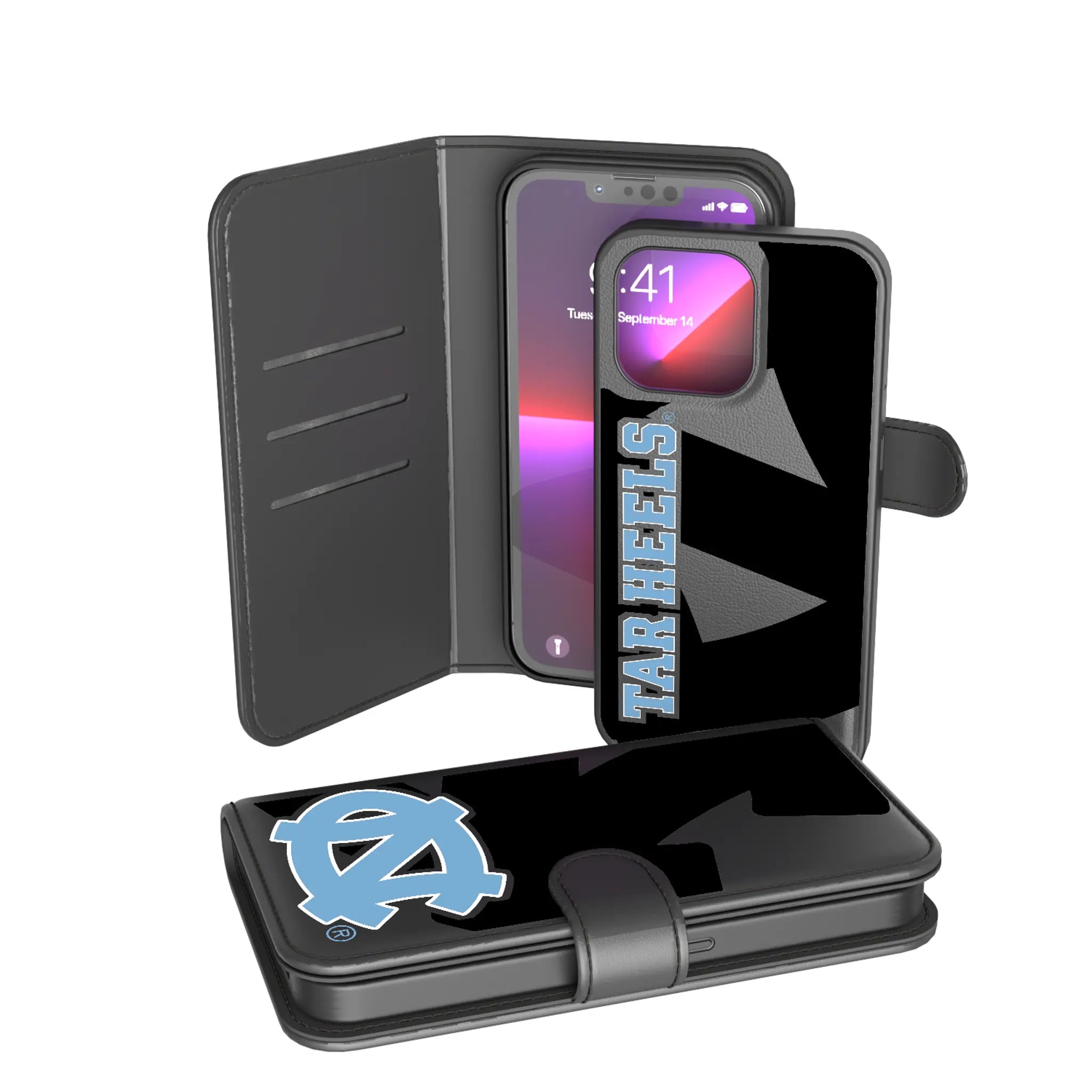 University of North Carolina Tar Heels Monocolor Tilt iPhone Wallet Phone Case for Apple iPhone
